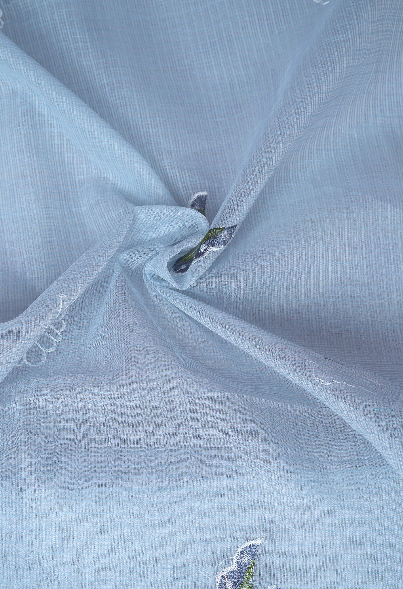 Grey Pure Emboridery Kota Saree-UNM82529