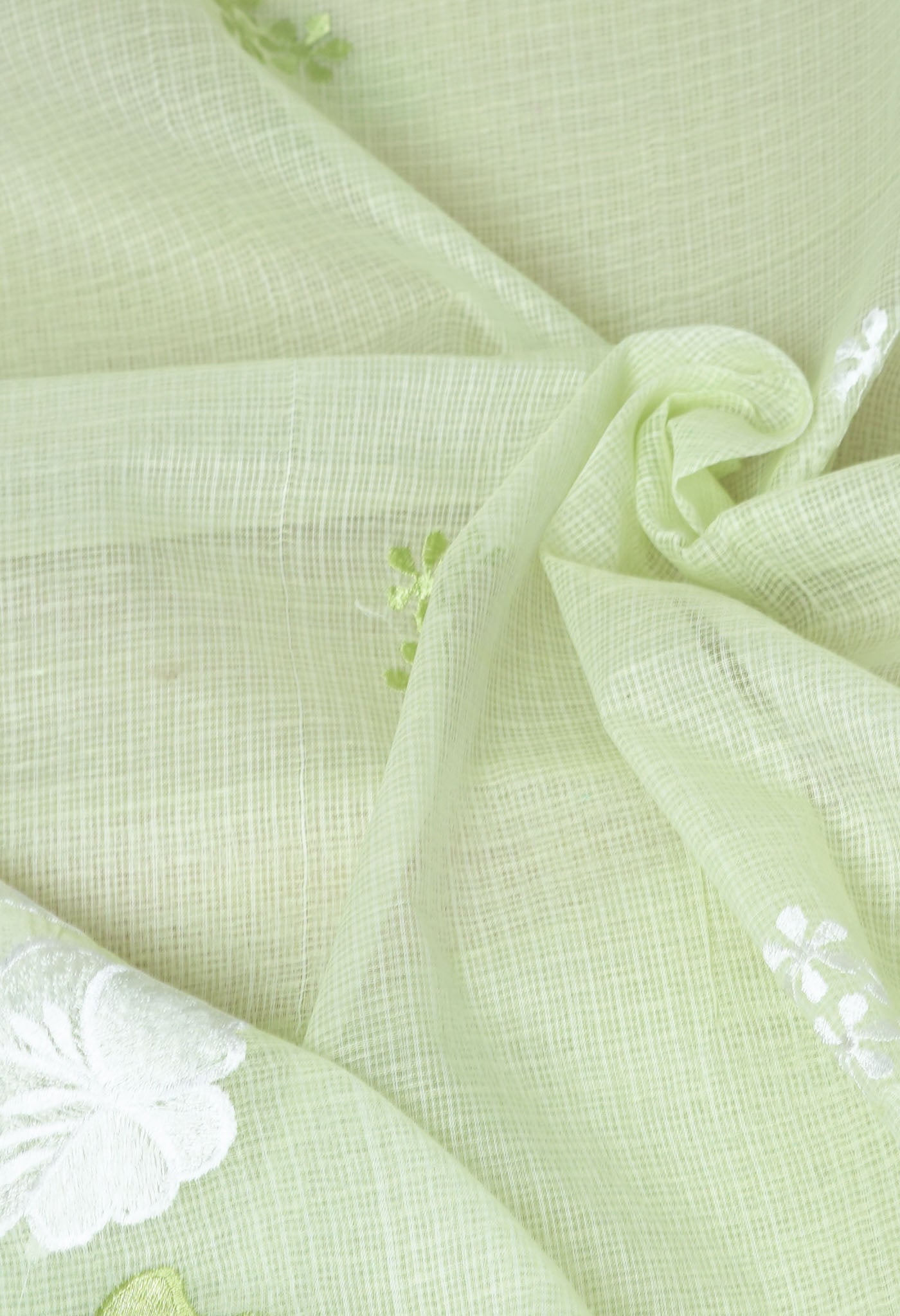 Green Pure Emboridery Kota Saree-UNM82539