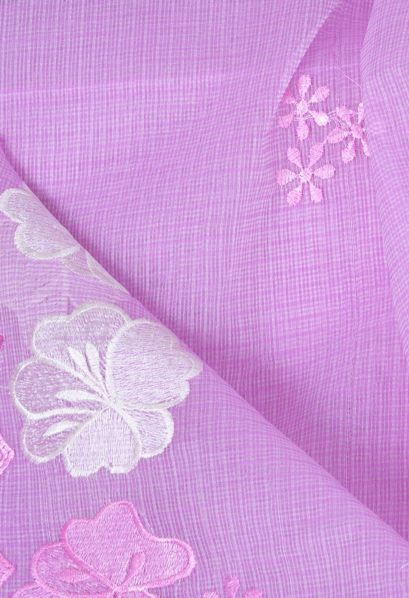 Pink Pure Emboridery Kota Saree-UNM82541