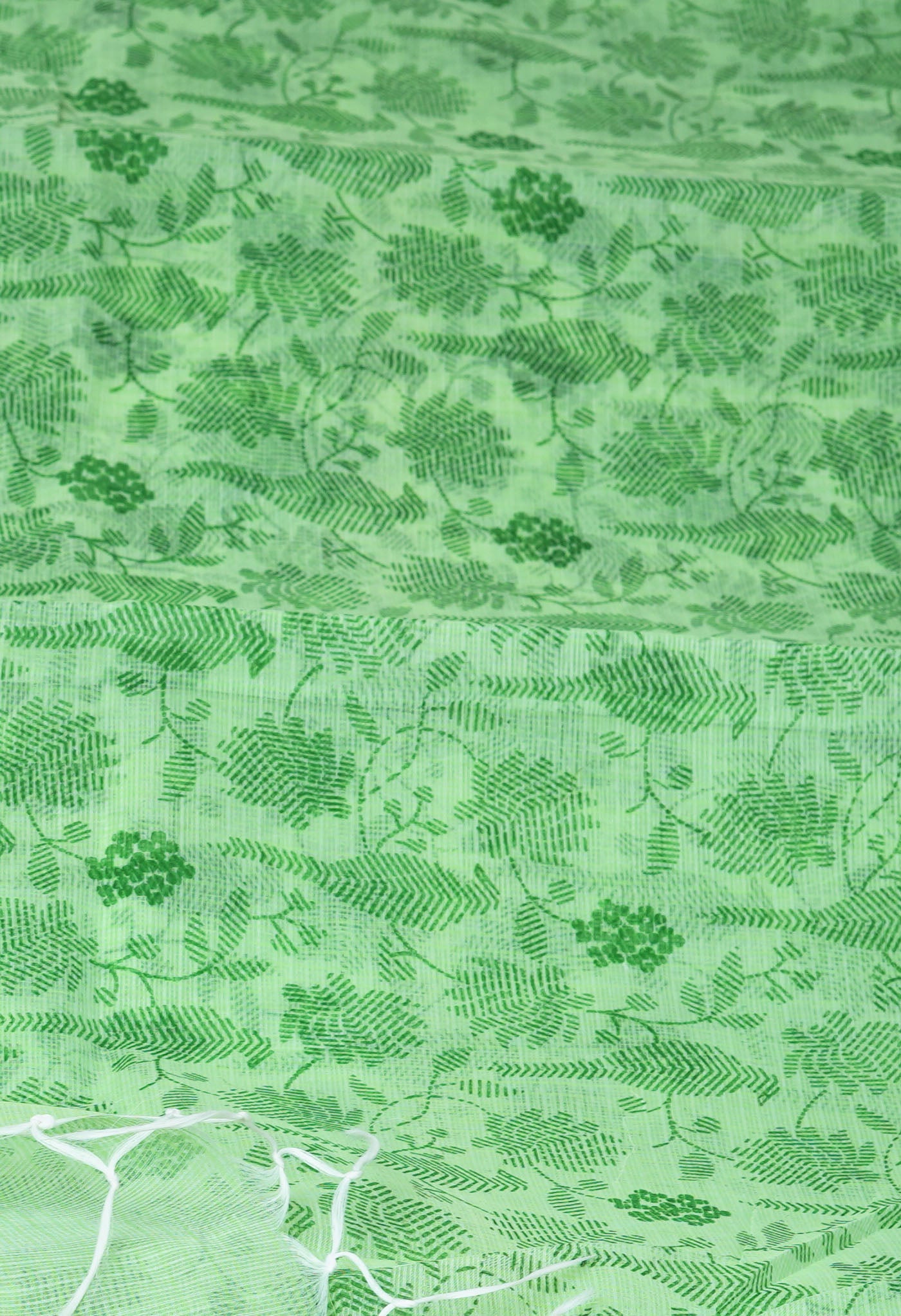 Green Pure Hand Painted With Emboridery Kota Saree-UNM82566