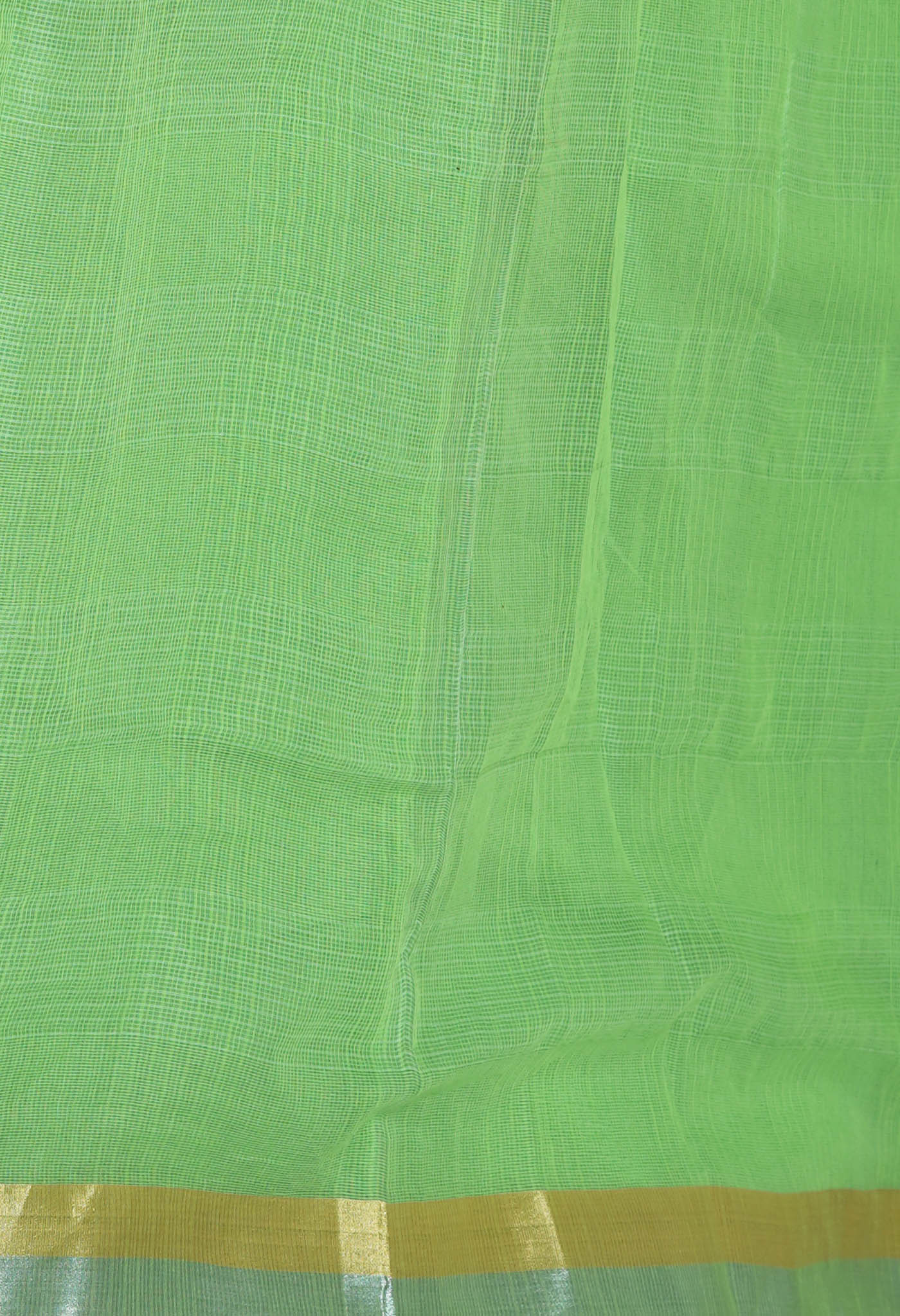 Green Pure Hand Painted With Emboridery Kota Saree-UNM82569