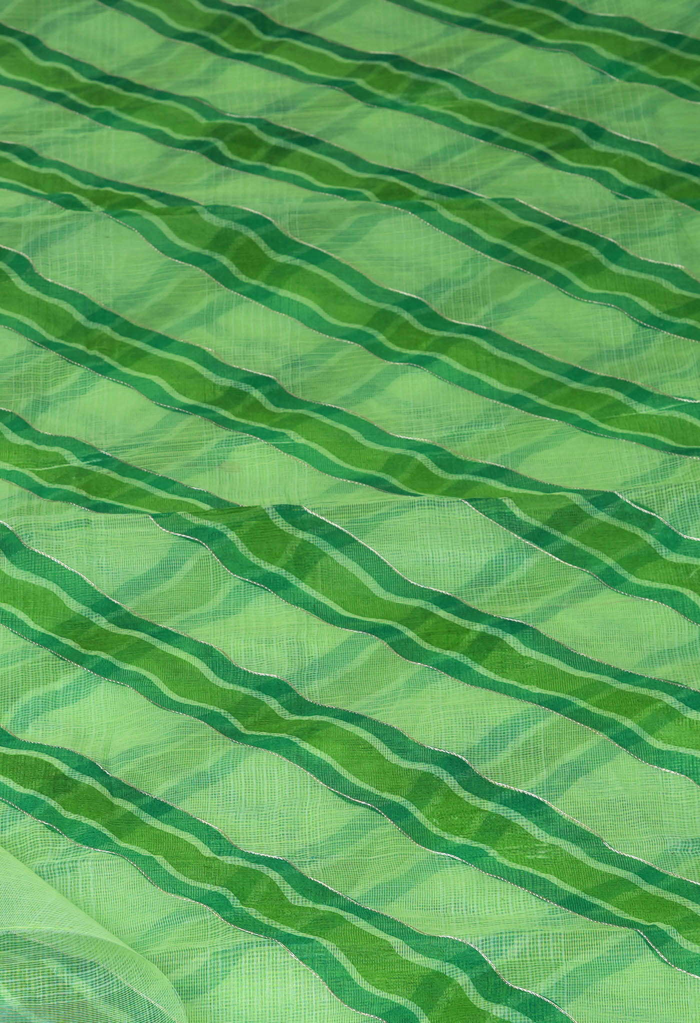 Green Pure Hand Painted With Emboridery Kota Saree-UNM82569