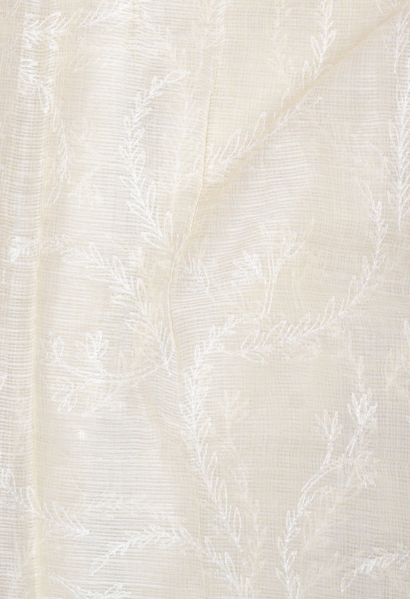 Cream Pure Emboridery Kota Saree-UNM82588