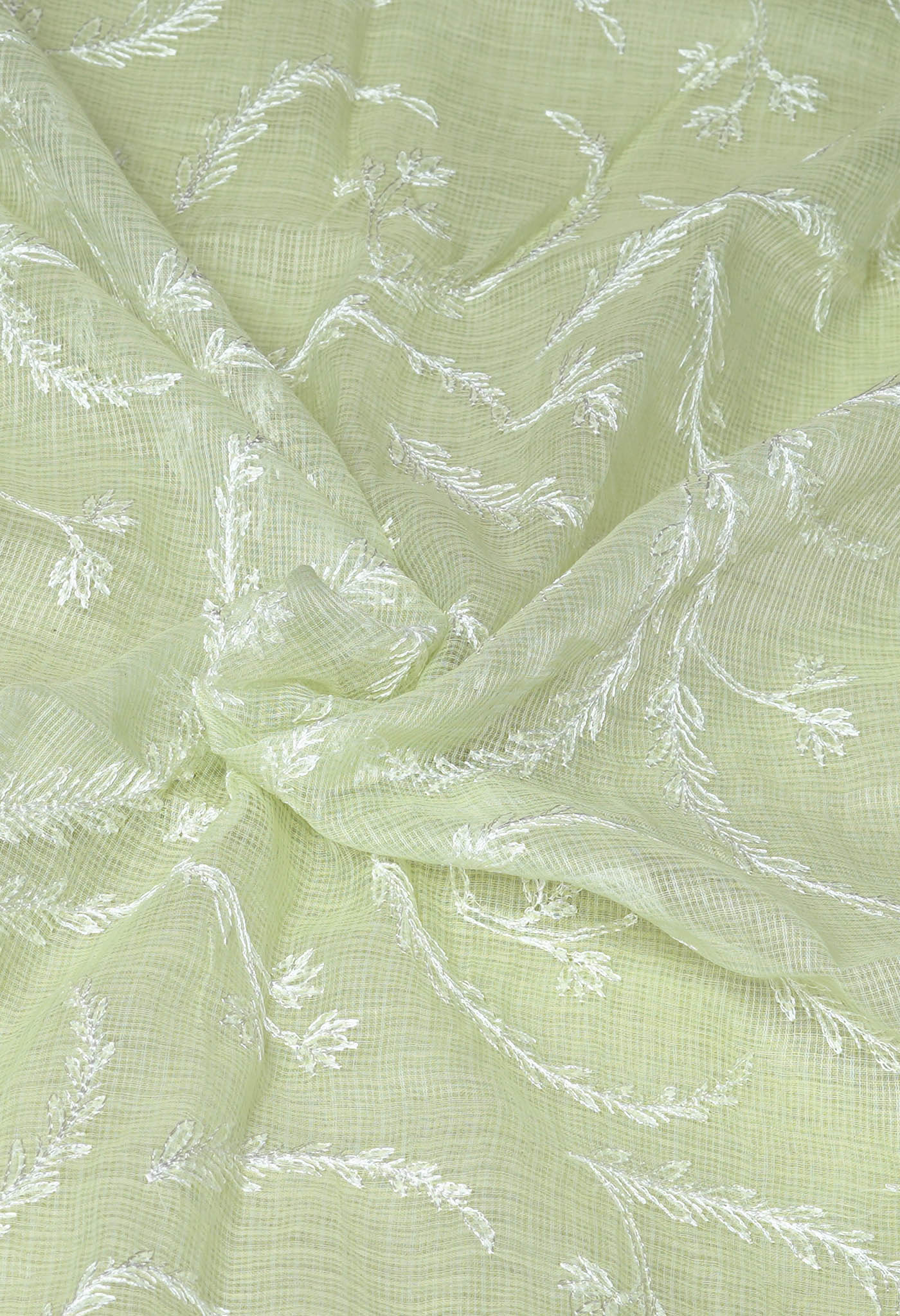Green Pure Emboridery Kota Saree-UNM82590