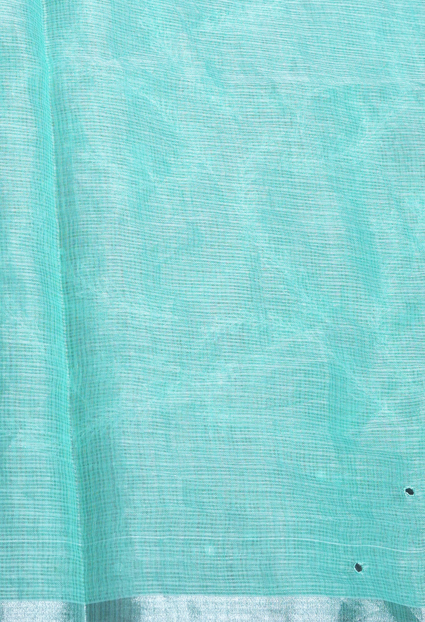 Turquoise Blue Pure Emboridery Kota Saree-UNM82593