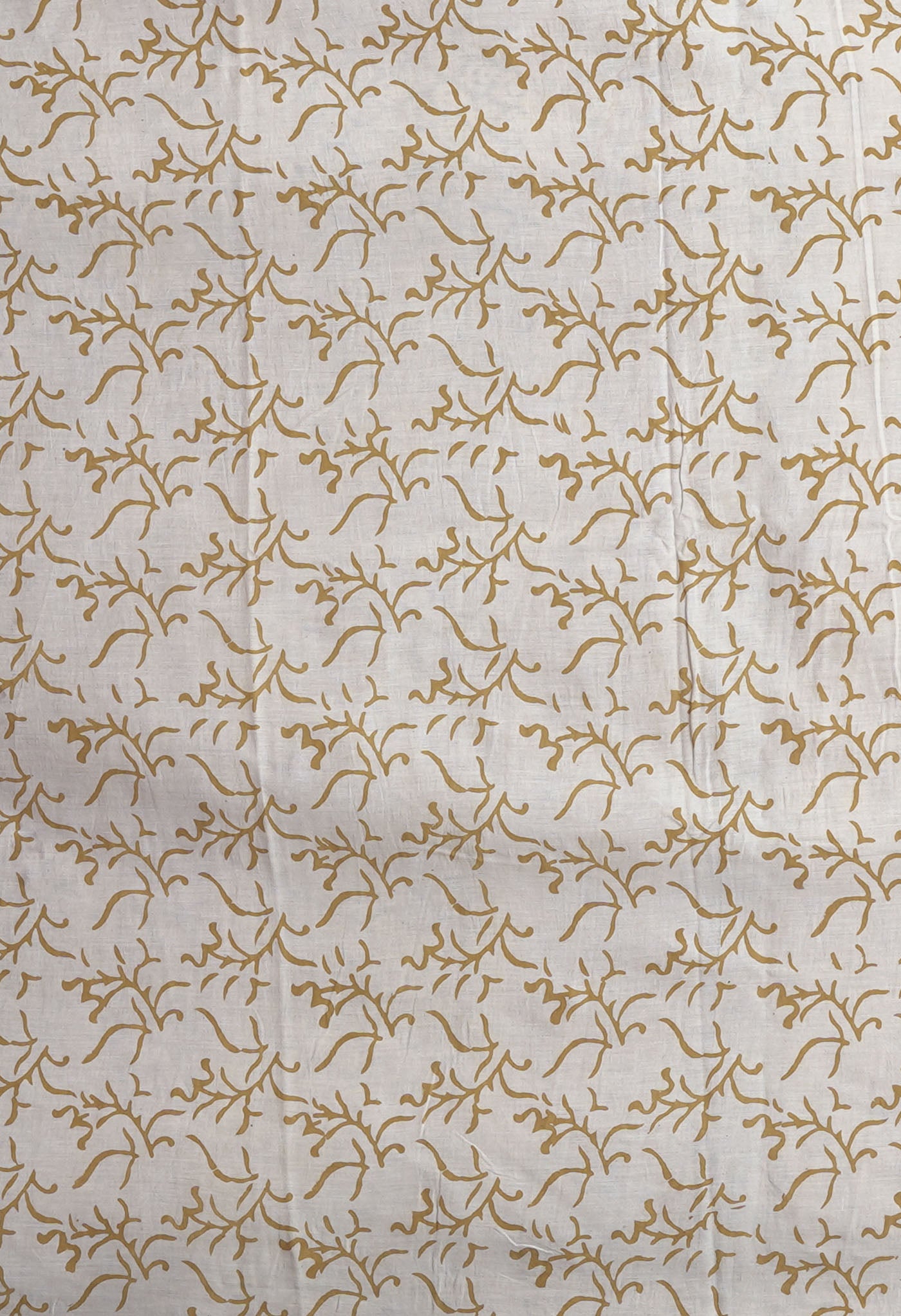 Cream Pure Bagru Kalamkari Printed Chanderi Sico Saree-UNM82652