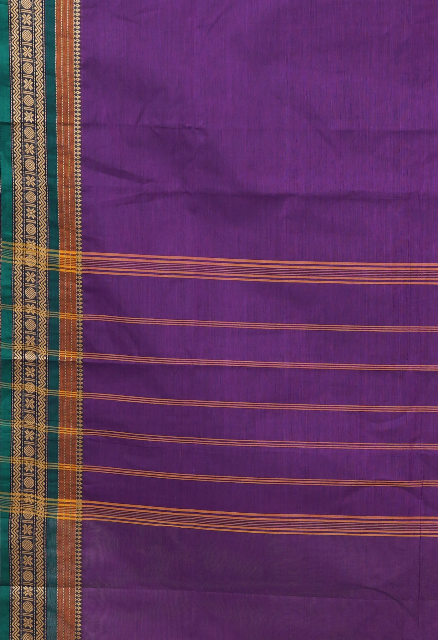 Purple Pure Pure Pavani Handcrafted Kanchi Cotton Saree-UNM82715