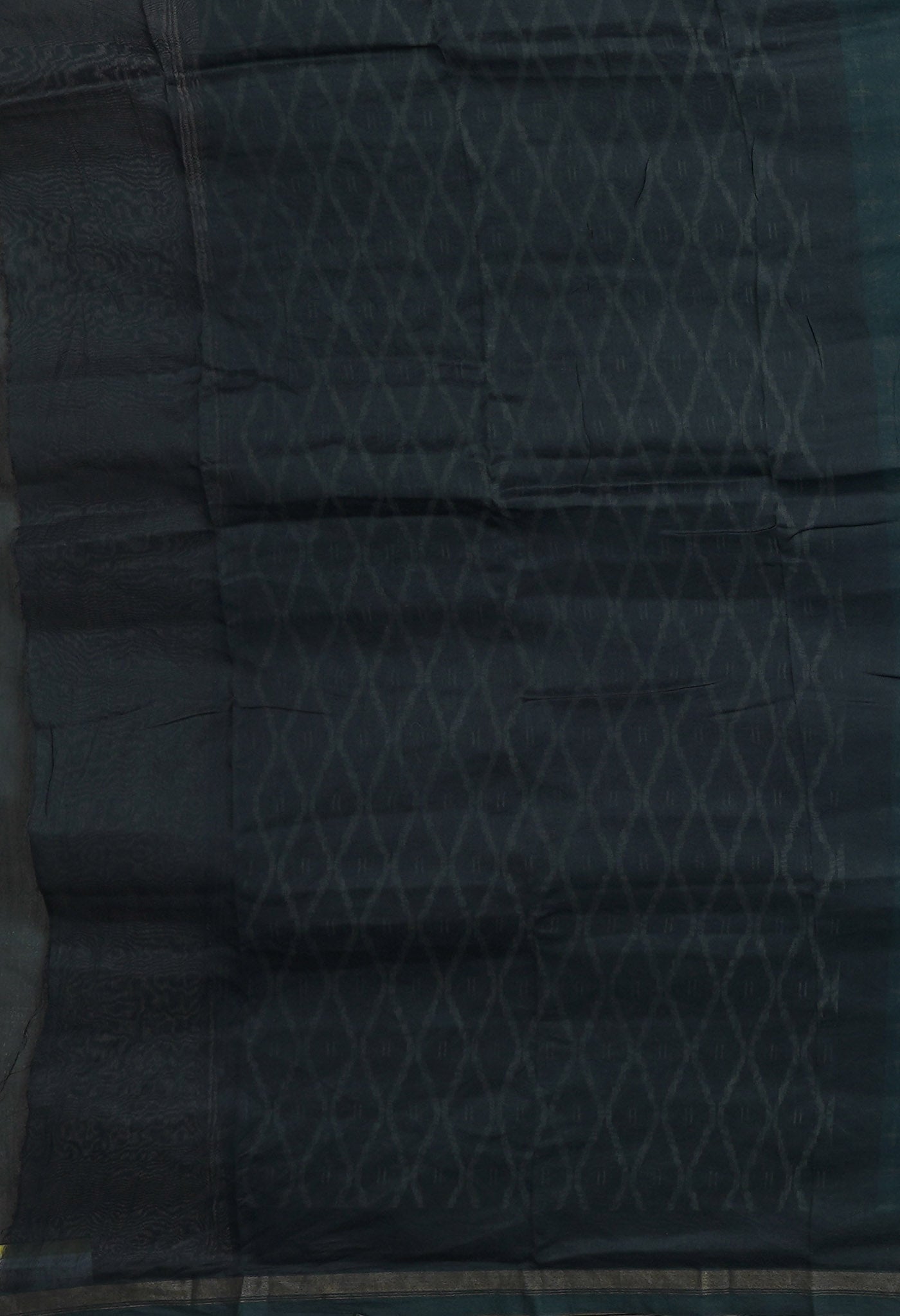 Blue-Black Pure Designer Printed Chanderi Sico Saree-UNM82868