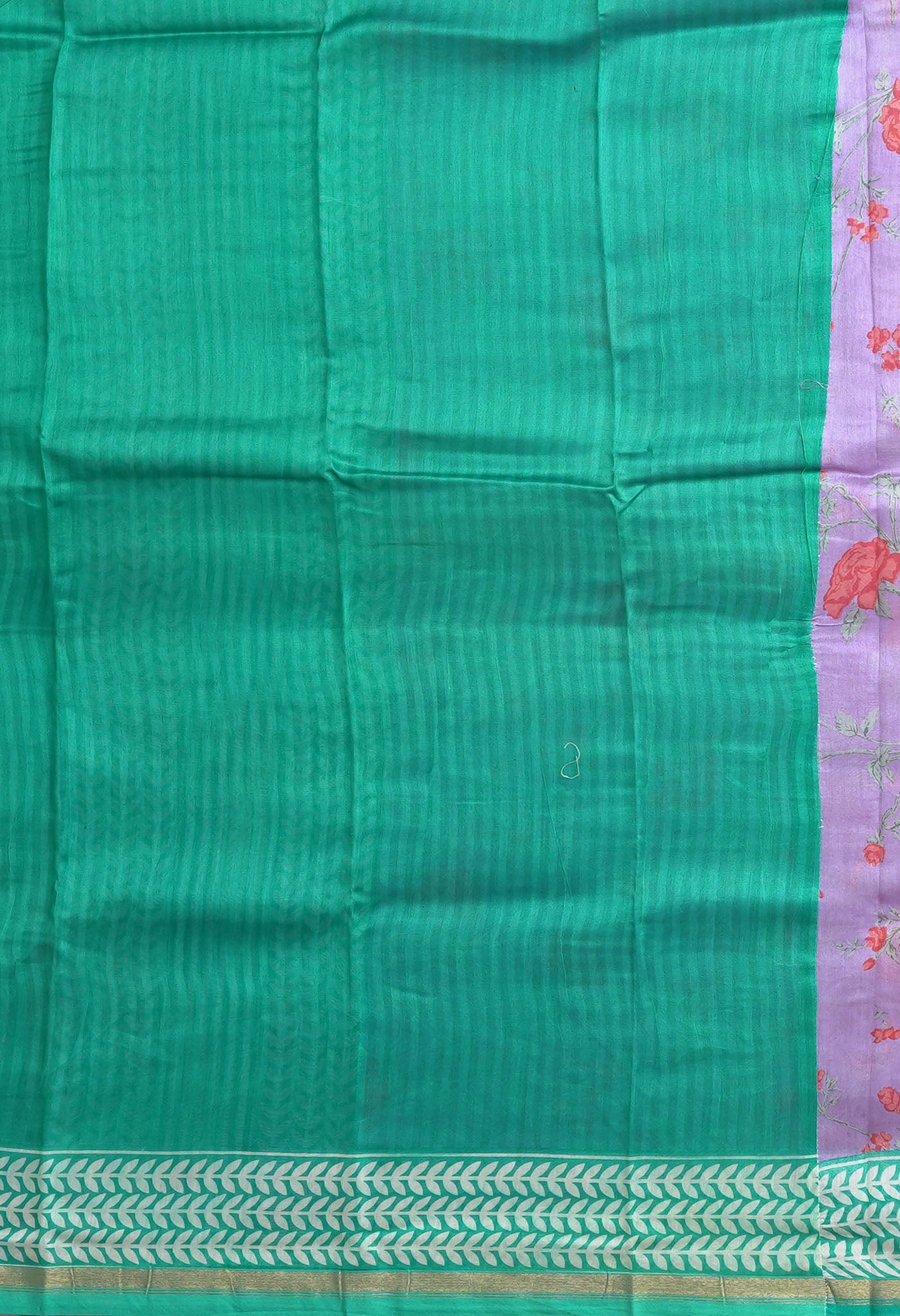 Pale LavenderTurquoise Blue Pure Designer Printed Chanderi Sico Saree-UNM82872