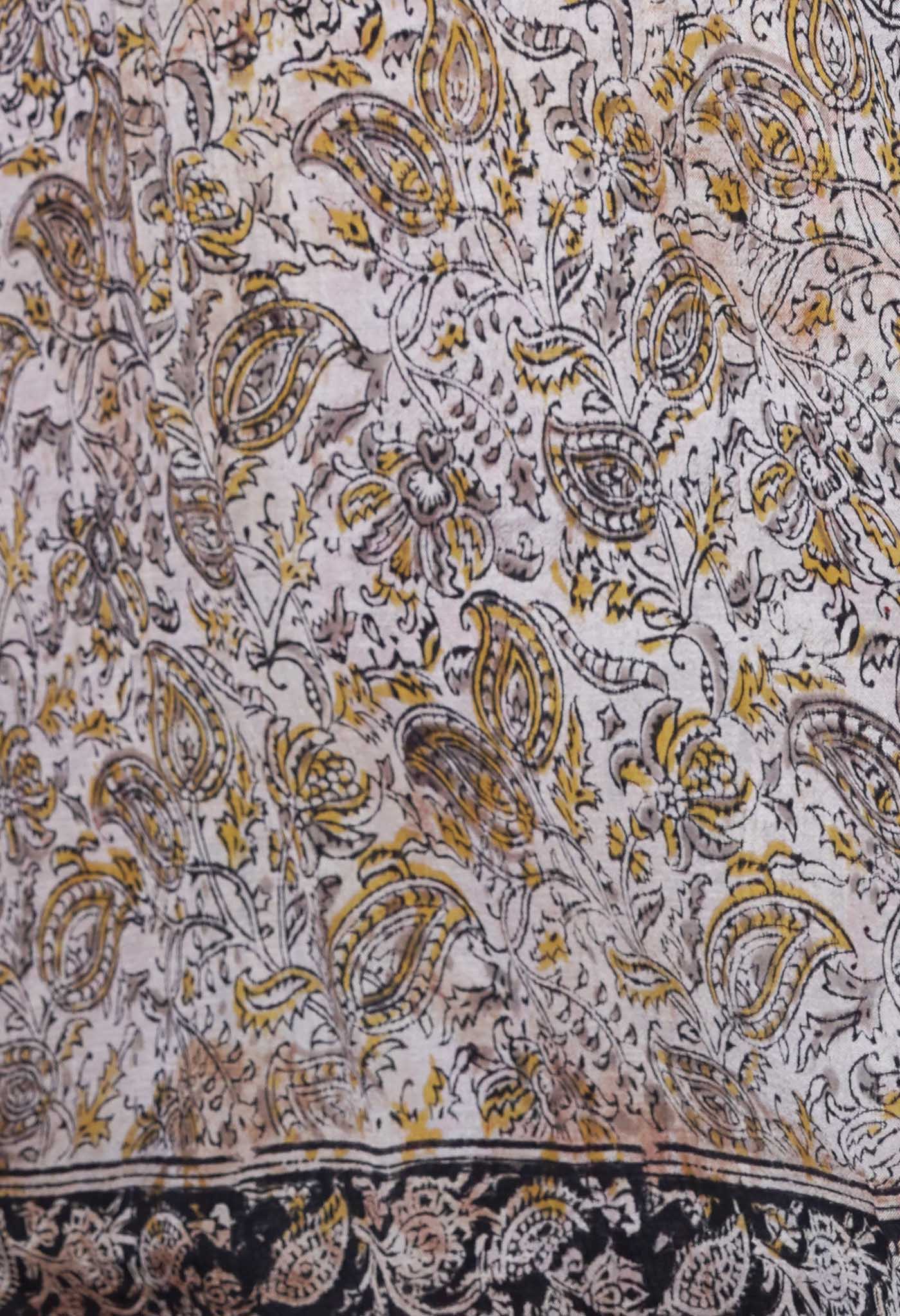 Red Pure Kalamkari Printed Soft Silk Saree-UNM82894