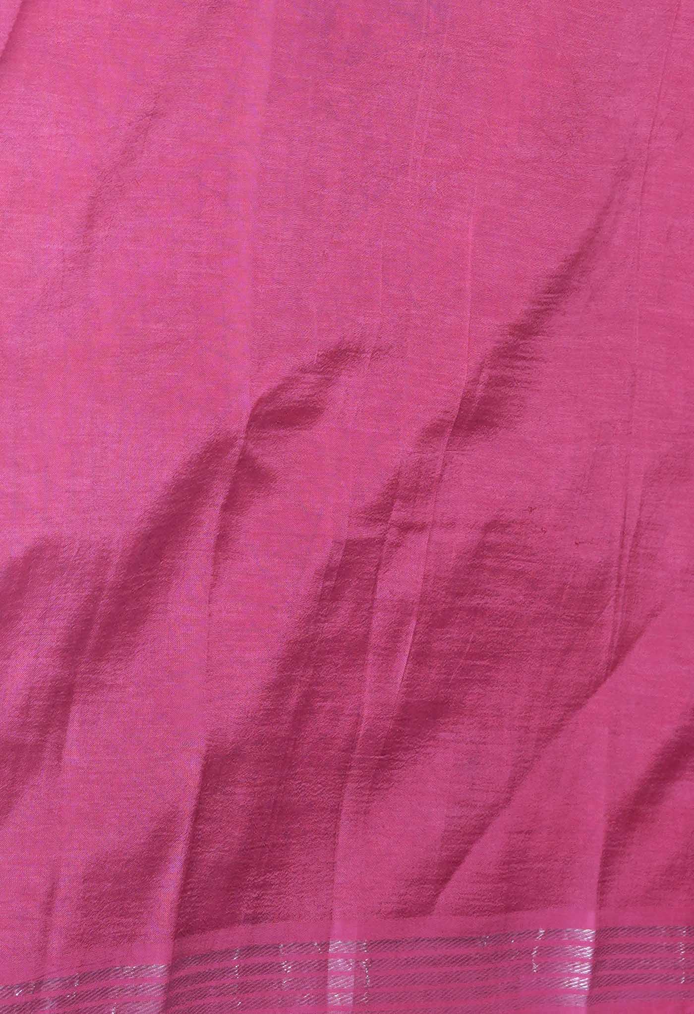 Dark Grey-Pink Pure Designer Printed Soft Silk Saree-UNM82899