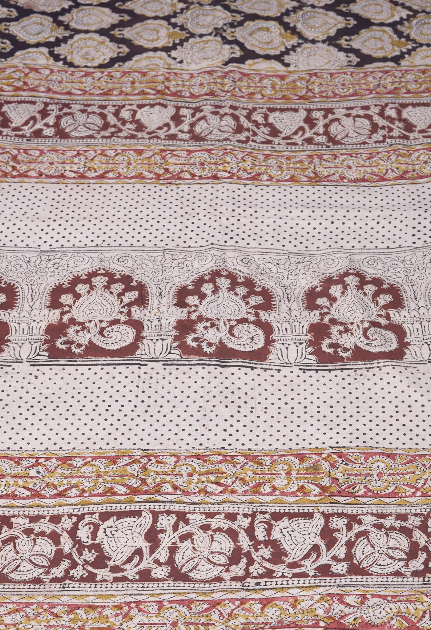 Black Pure Kalamkari Printed Soft Mulmul Cotton Saree-UNM82910