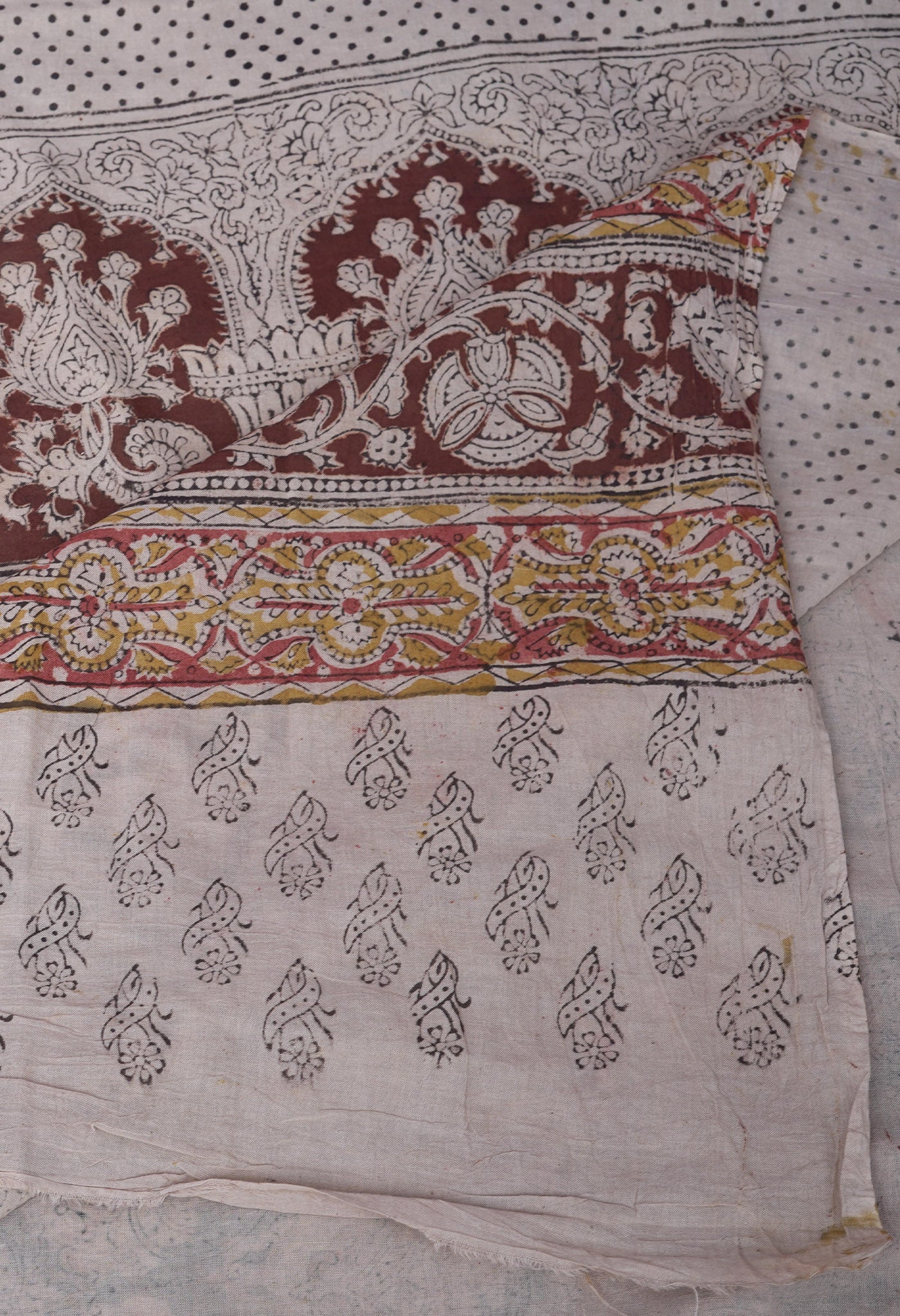 Black Pure Kalamkari Printed Soft Mulmul Cotton Saree-UNM82910