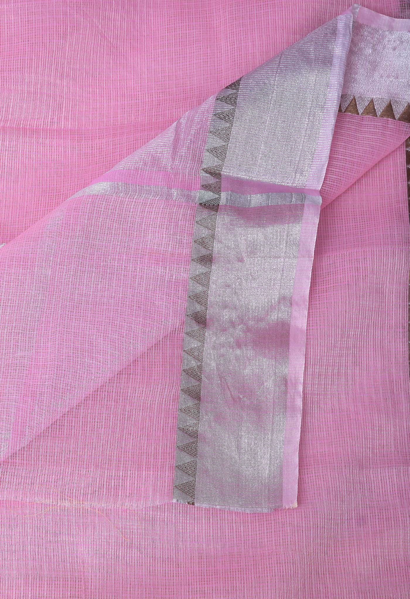 Pink Pure Banarasi Kota Saree-UNM82922