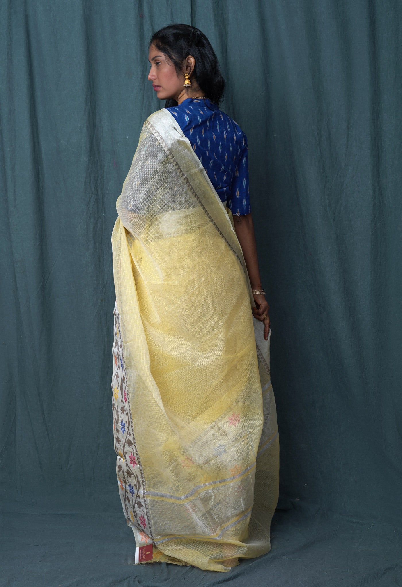 Yellow Pure Banarasi Kota Saree-UNM82923