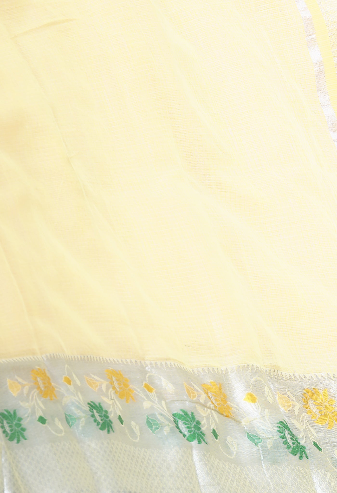 Yellow Pure Banarasi Kota Saree-UNM82927