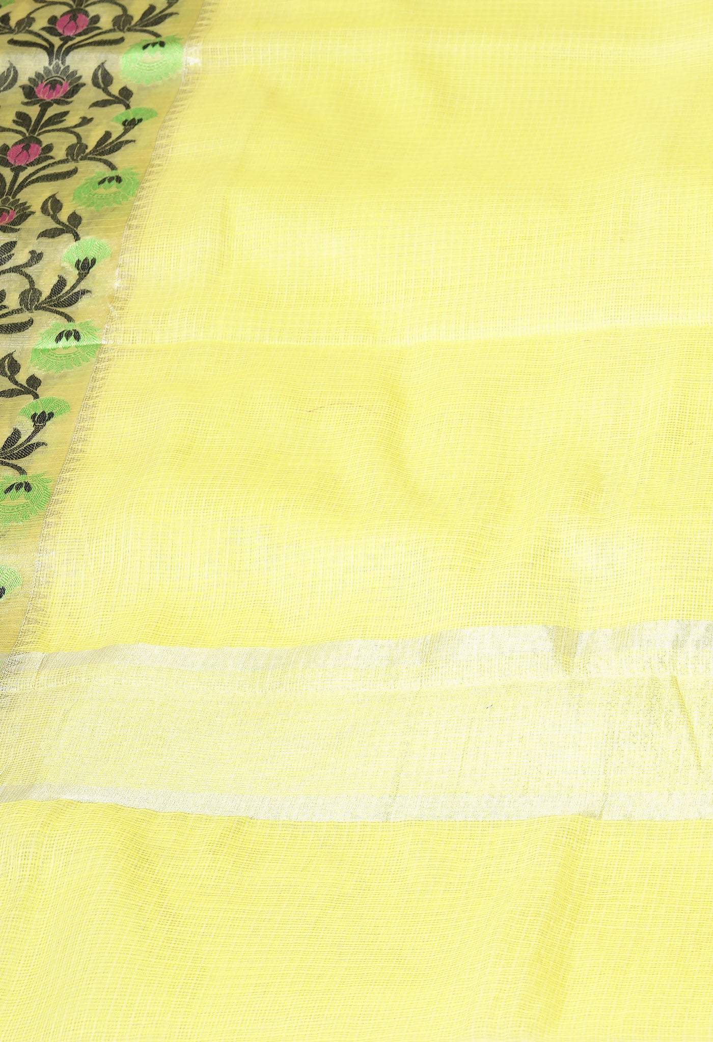 Yellow Pure Banarasi Kota Saree-UNM82934
