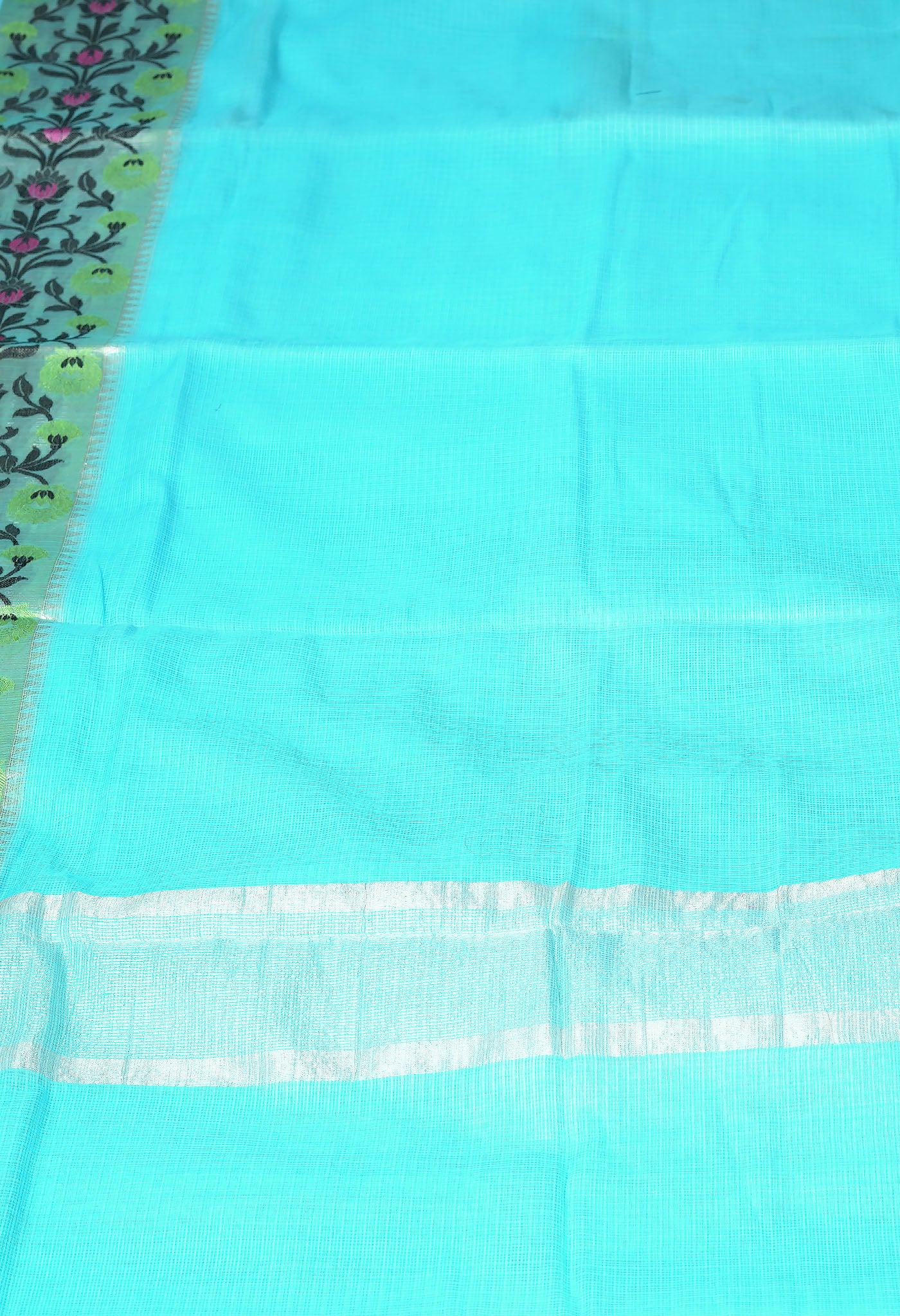 Blue Pure Banarasi Kota Saree-UNM82936