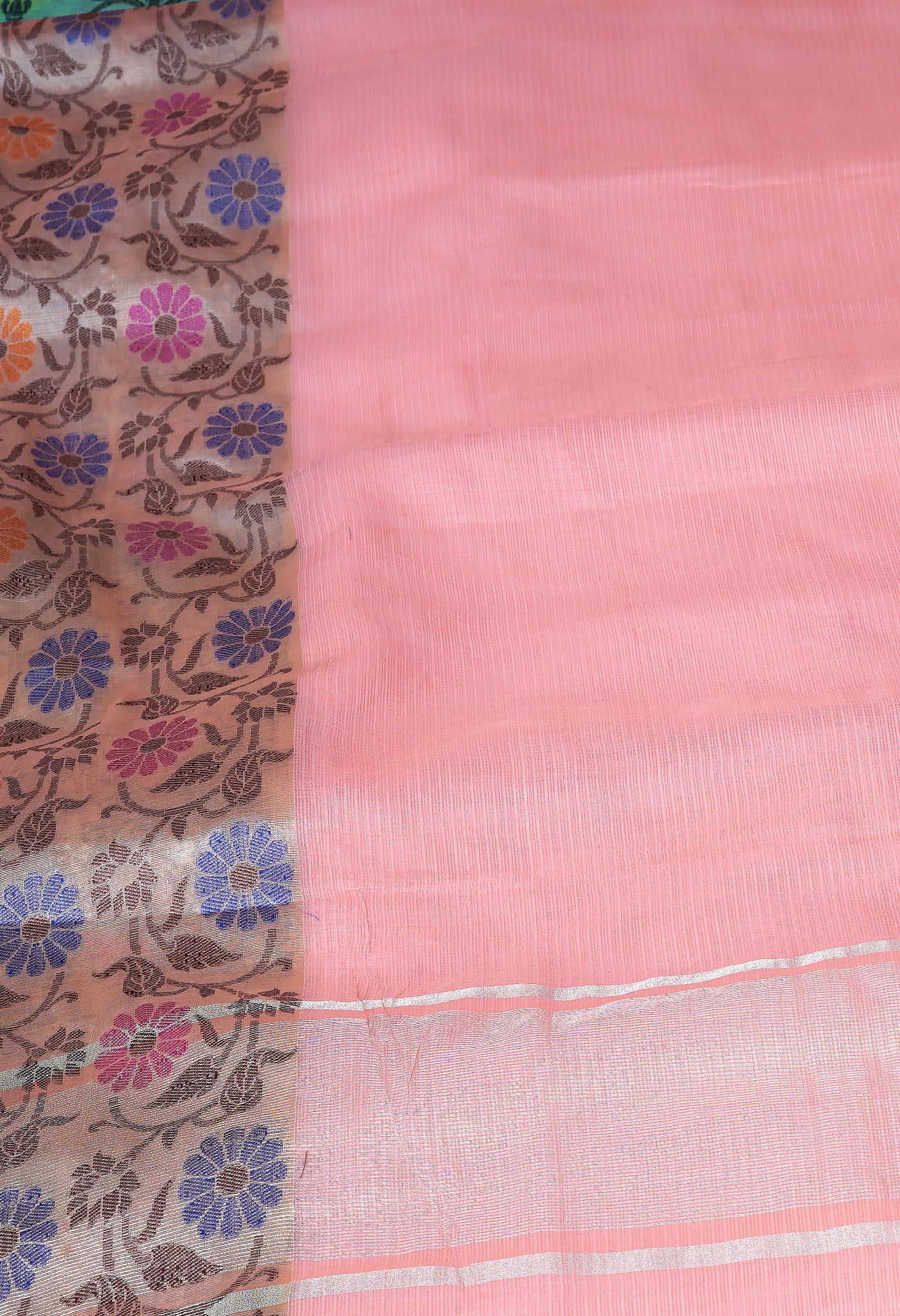 Orange Pure Banarasi Kota Saree-UNM82937