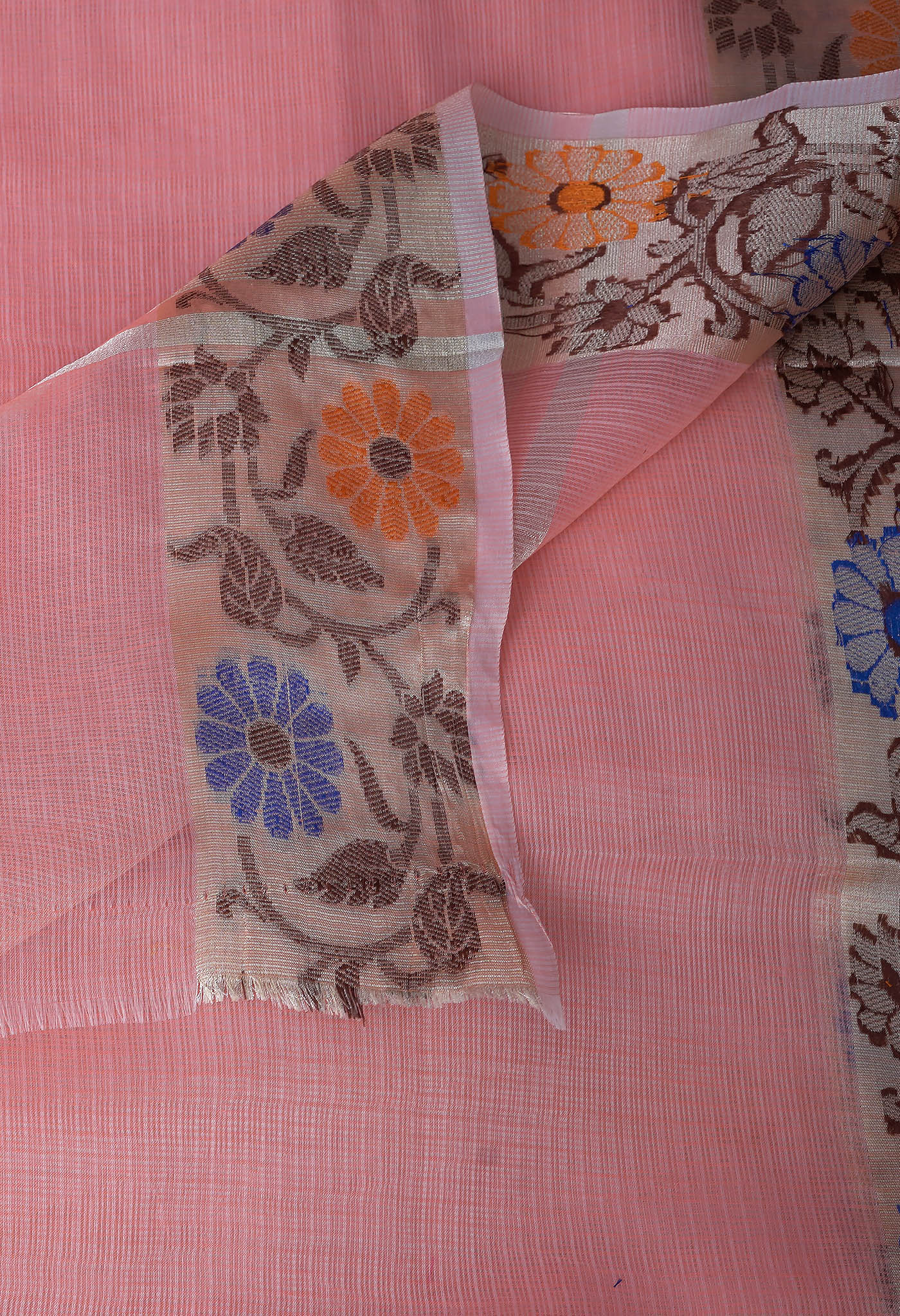 Orange Pure Banarasi Kota Saree-UNM82937