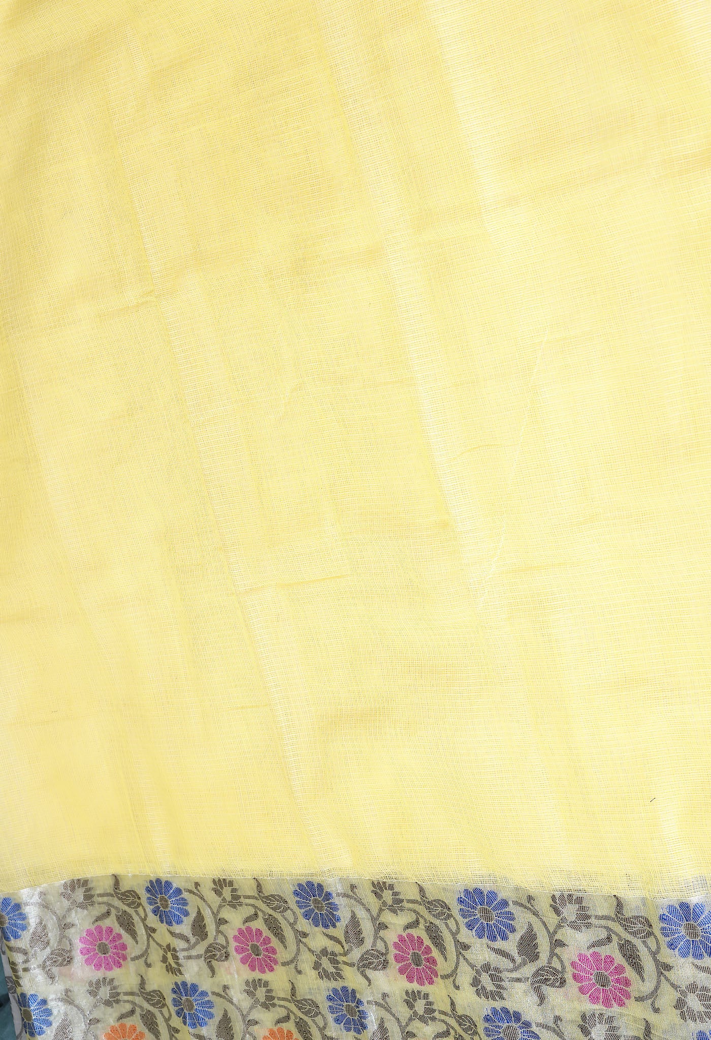 Yellow Pure Banarasi Kota Saree-UNM82944