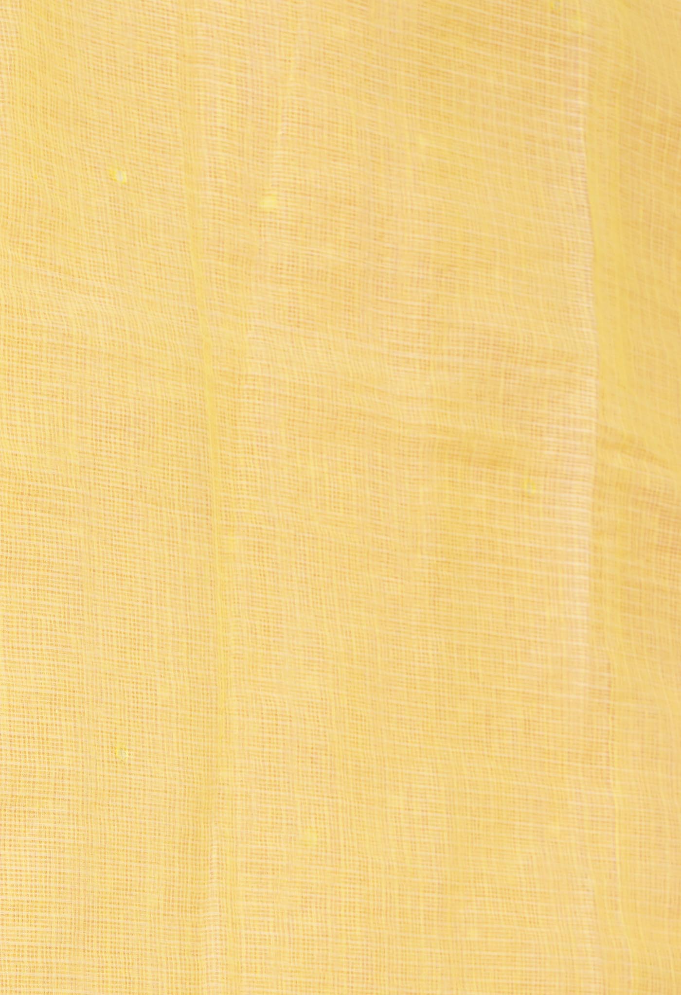 Yellow Pure Mirror Work Kota Saree-UNM82956