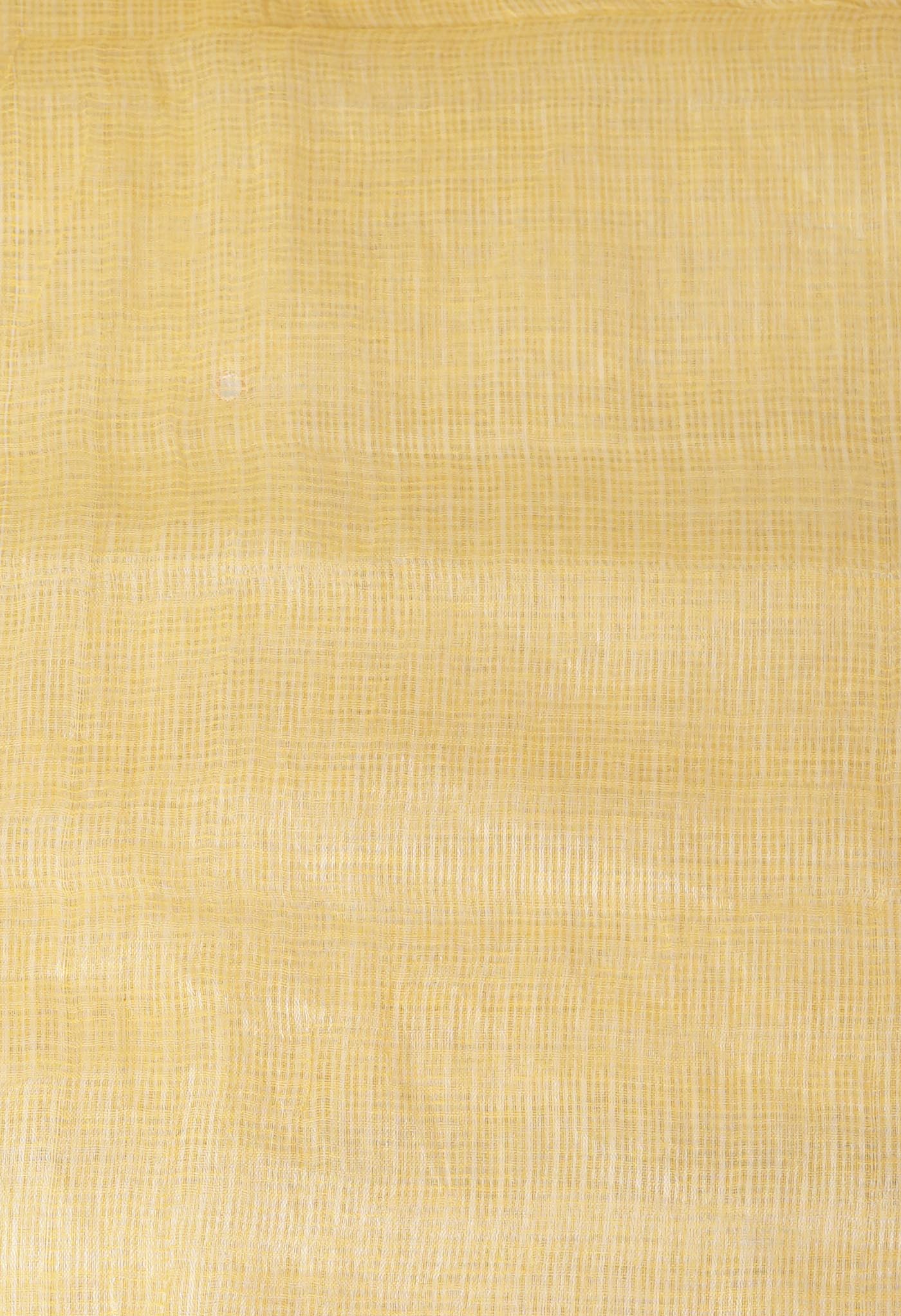 Yellow Pure Mirror Work Kota Saree-UNM82958