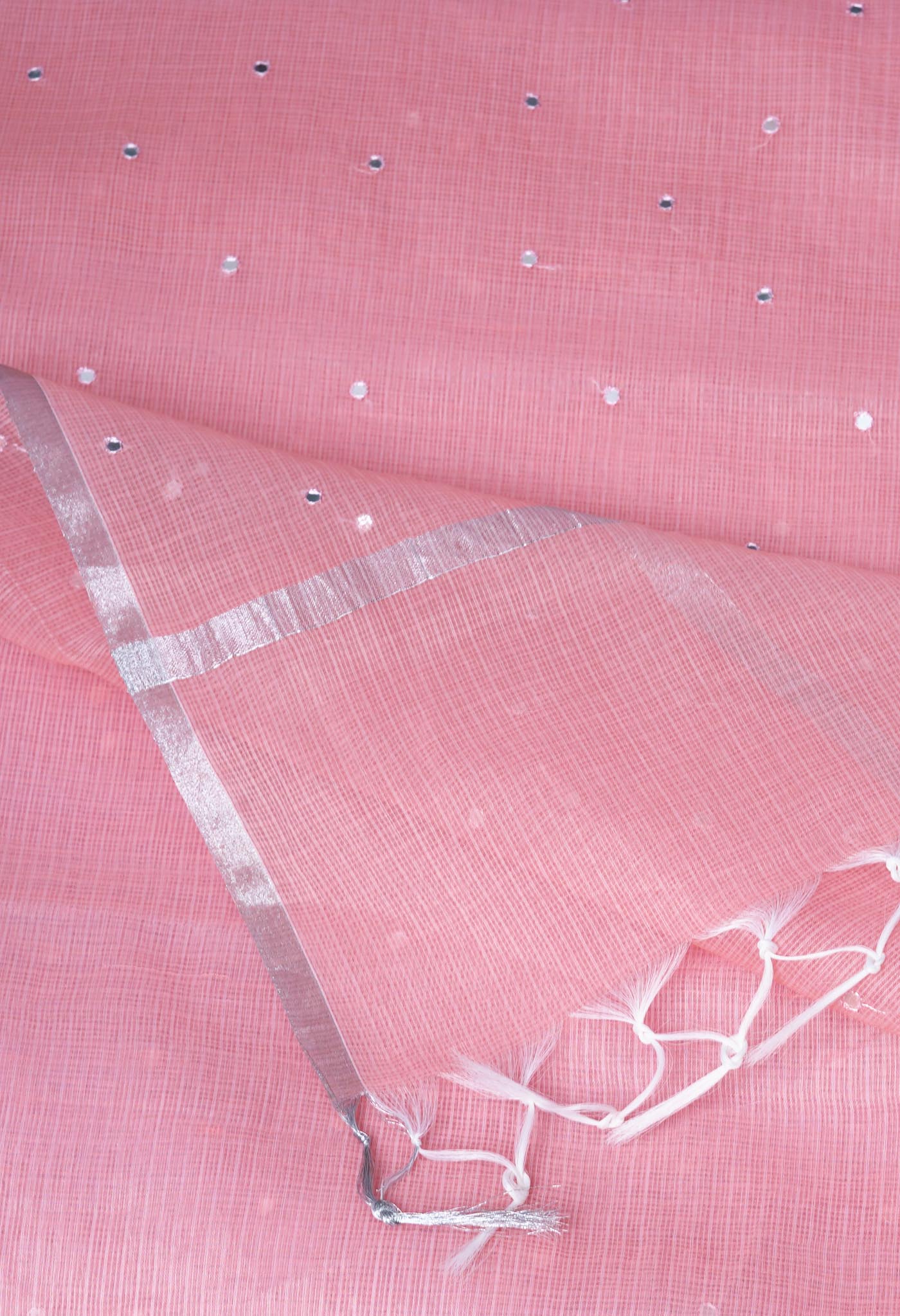 Orange Pure Mirror Work Kota Saree-UNM82960