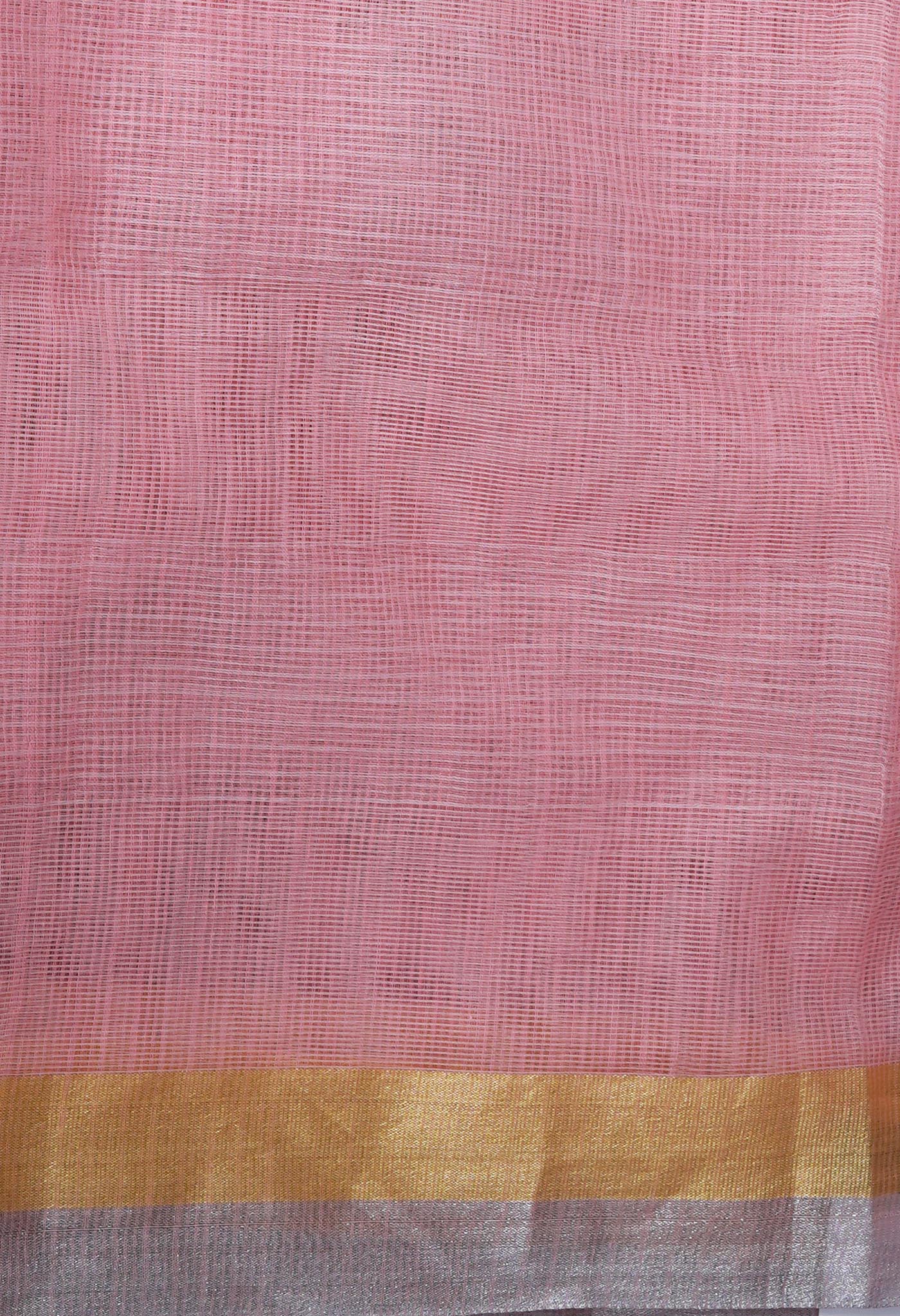 Orange Pure Hand Painted With Emboridery Kota Saree-UNM82970