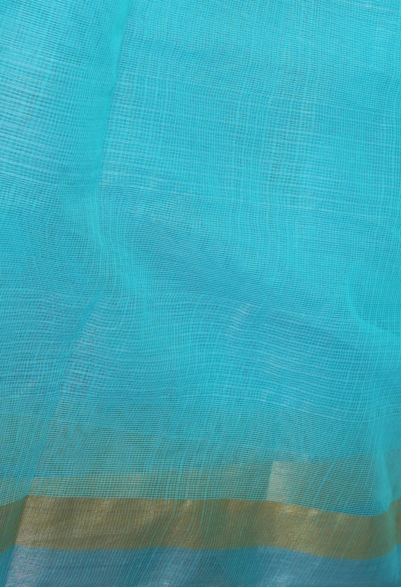 Blue Pure Hand Painted With Emboridery Kota Saree-UNM82972