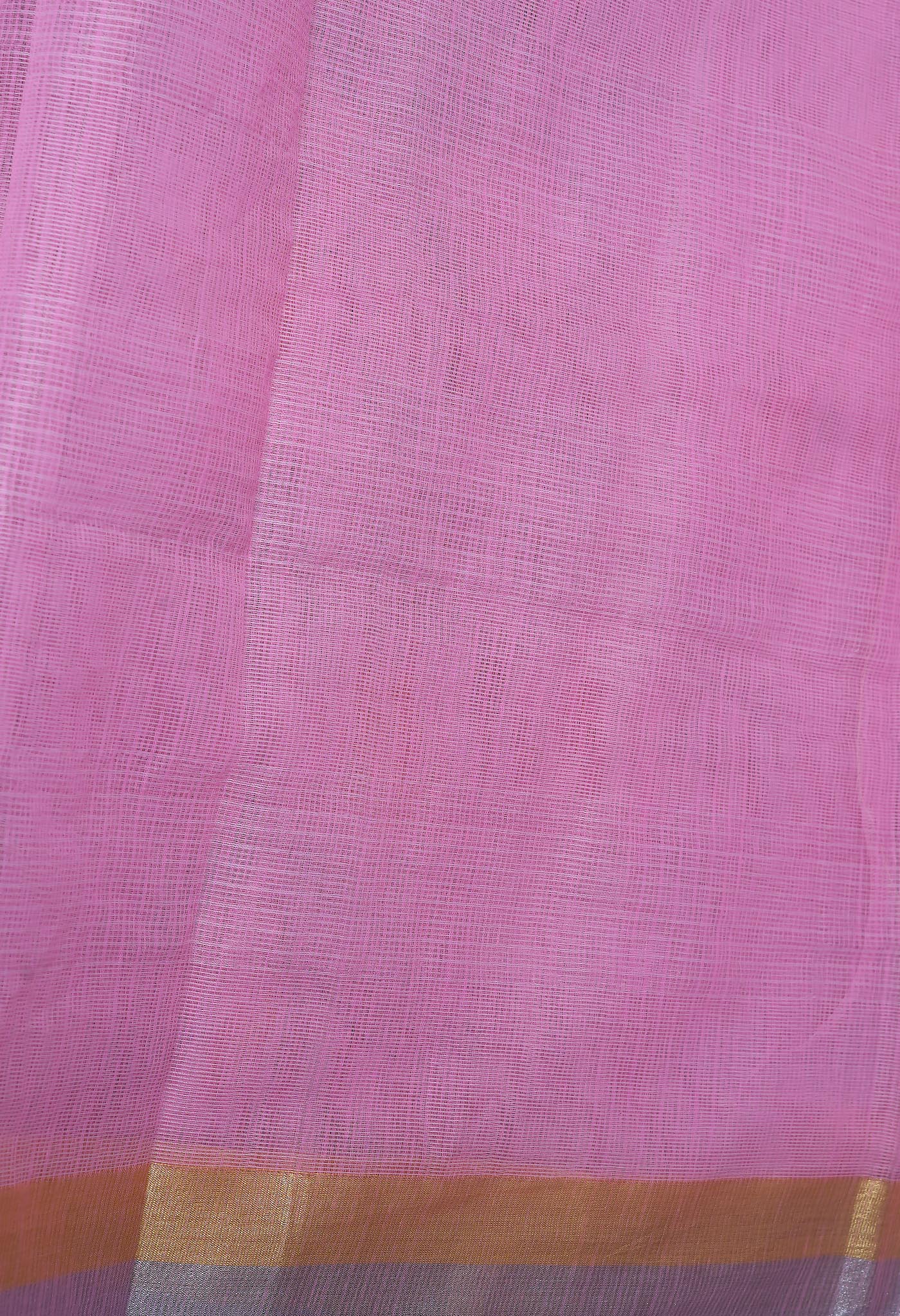 Pink Pure Hand Painted With Emboridery Kota Saree-UNM82976