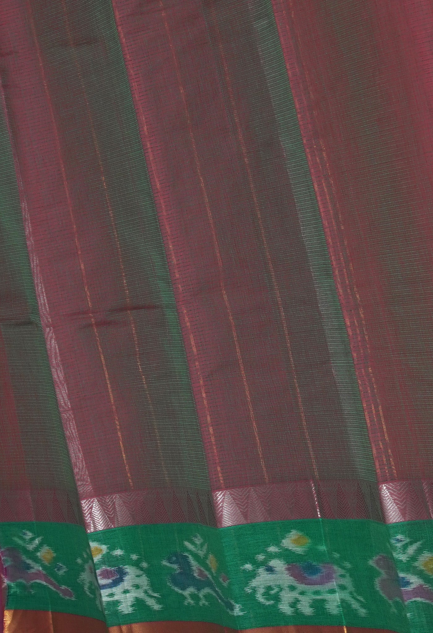 Red Pure Pavani Mangalgiri Cotton Saree-UNM82985