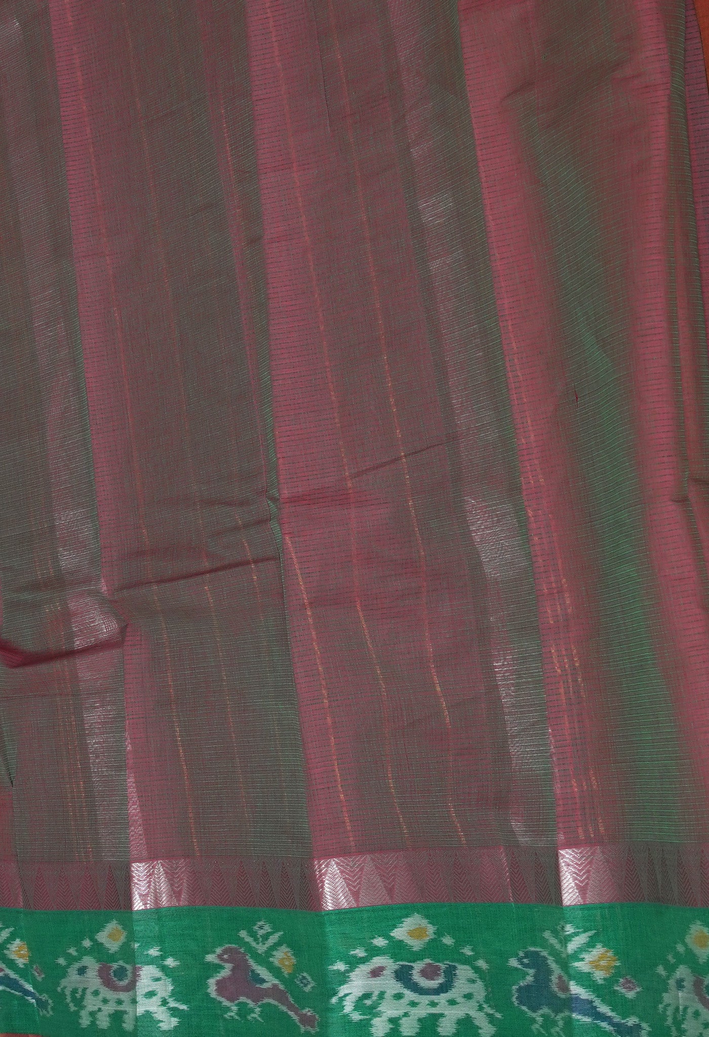 Rust Orange Pure Pavani Mangalgiri Cotton Saree-UNM82987