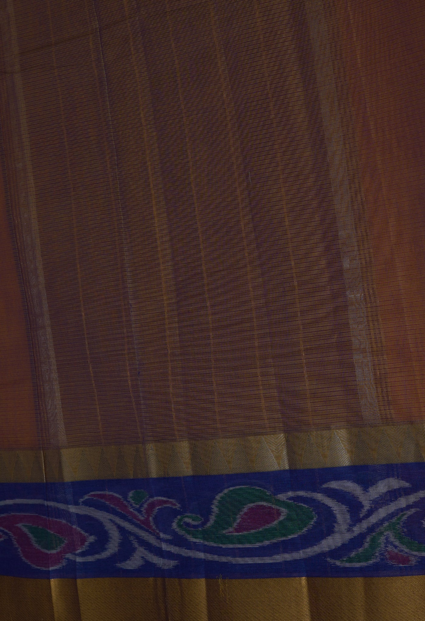 Orange Pure Pavani Mangalgiri Cotton Saree-UNM82994