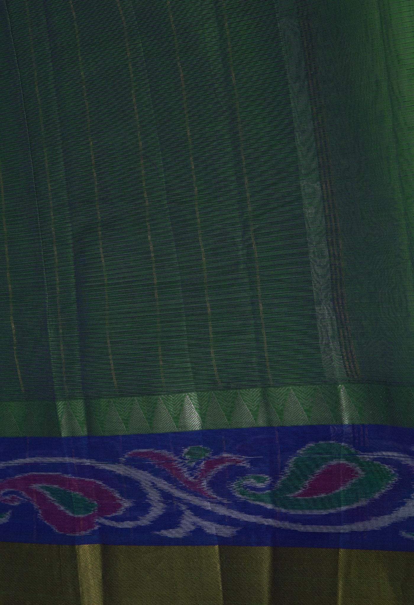 Green Pure Pavani Mangalgiri Cotton Saree-UNM82995