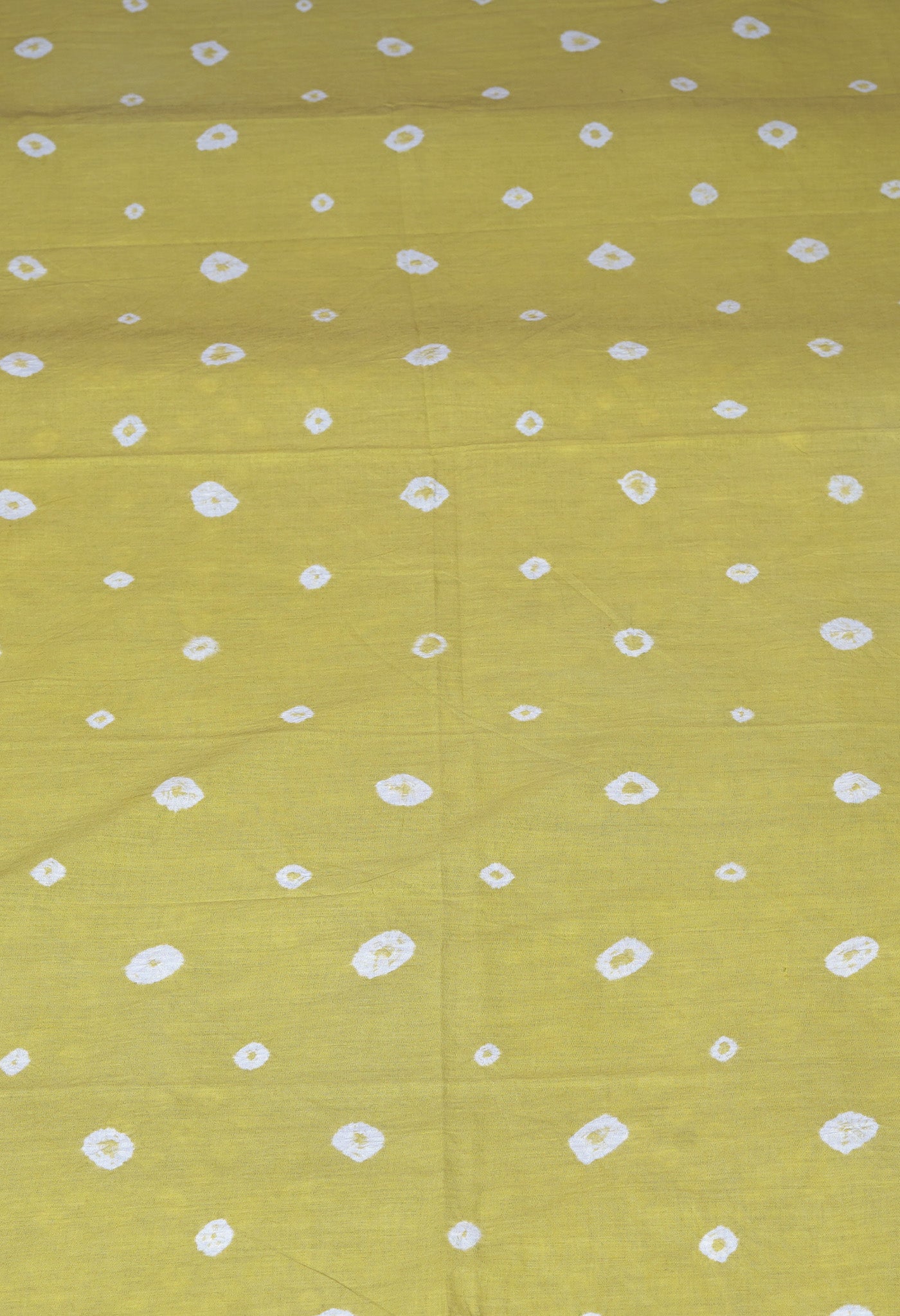 VioletLemon Yellow Pure Bandhani Tie & Dye Soft Mulmul Cotton Saree-UNM83006