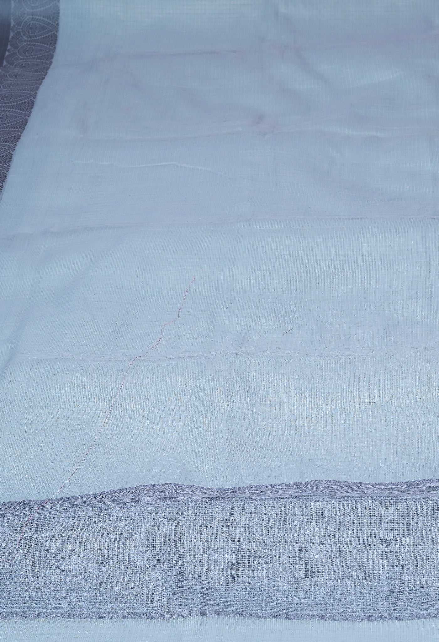 Grey Pure Plain Doria Kota Saree-UNM83013