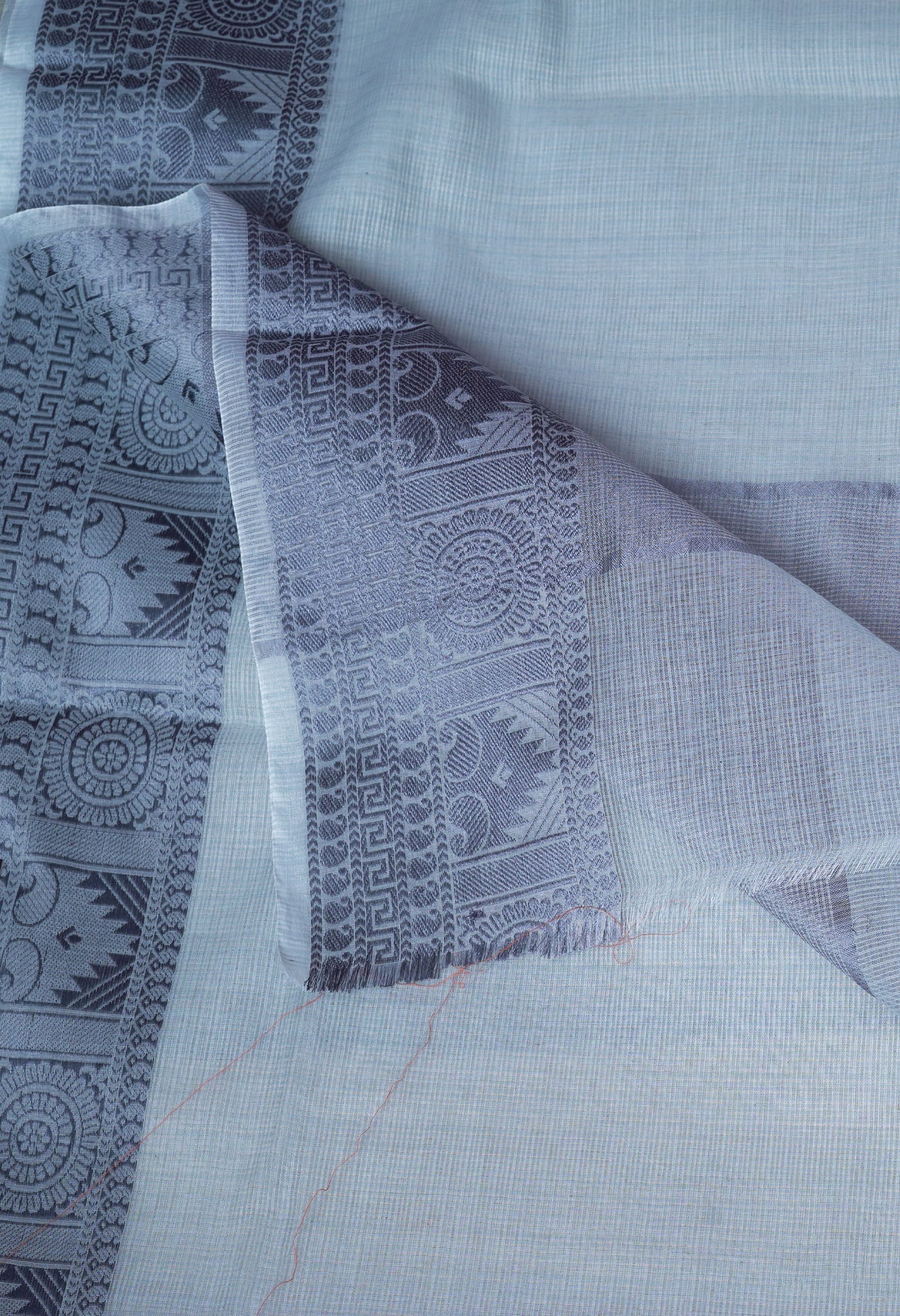 Grey Pure Plain Doria Kota Saree-UNM83018