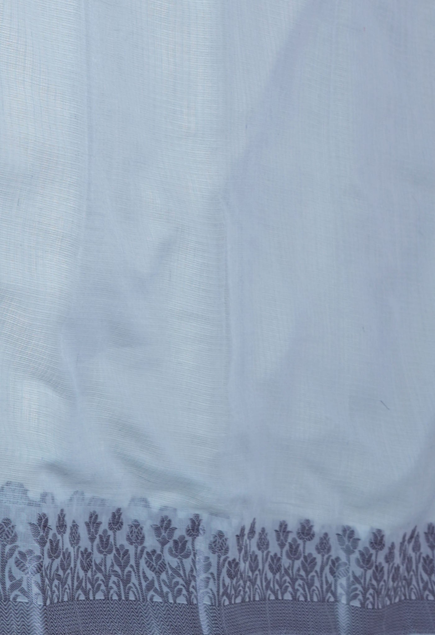 Grey Pure Plain Doria Kota Saree-UNM83020