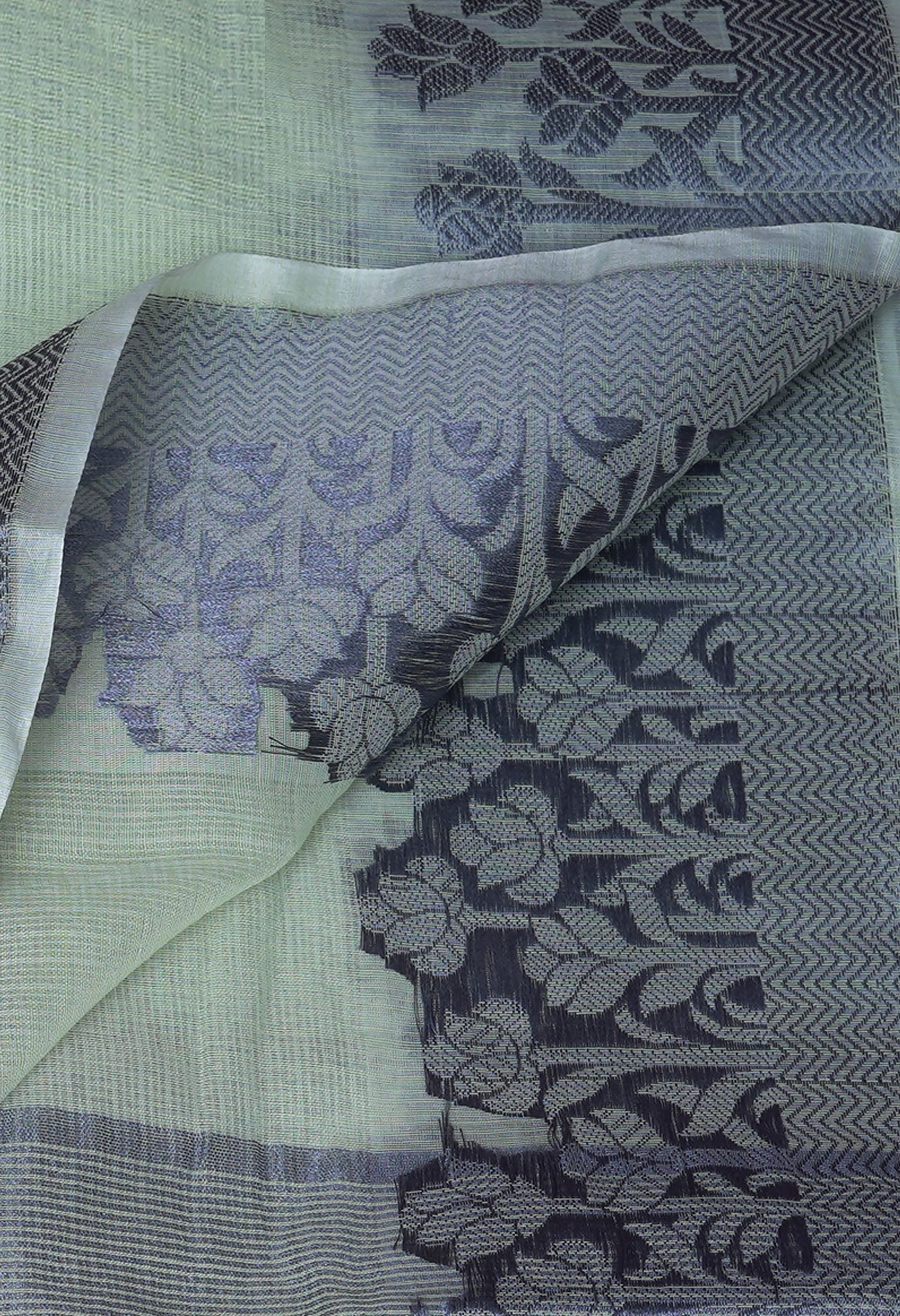 Green Pure Plain Doria Kota Saree-UNM83021