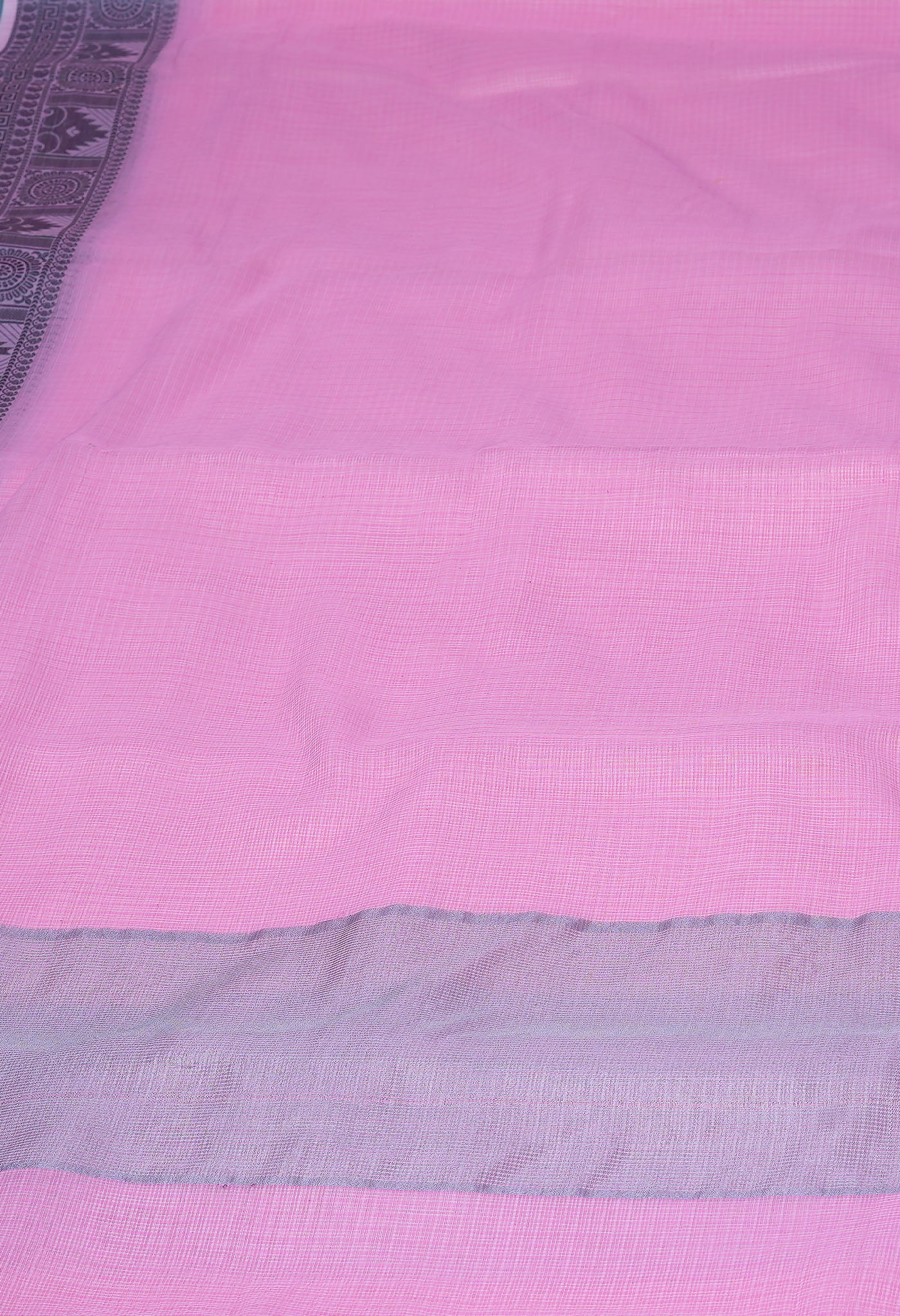 Pink Pure Plain Doria Kota Saree-UNM83022