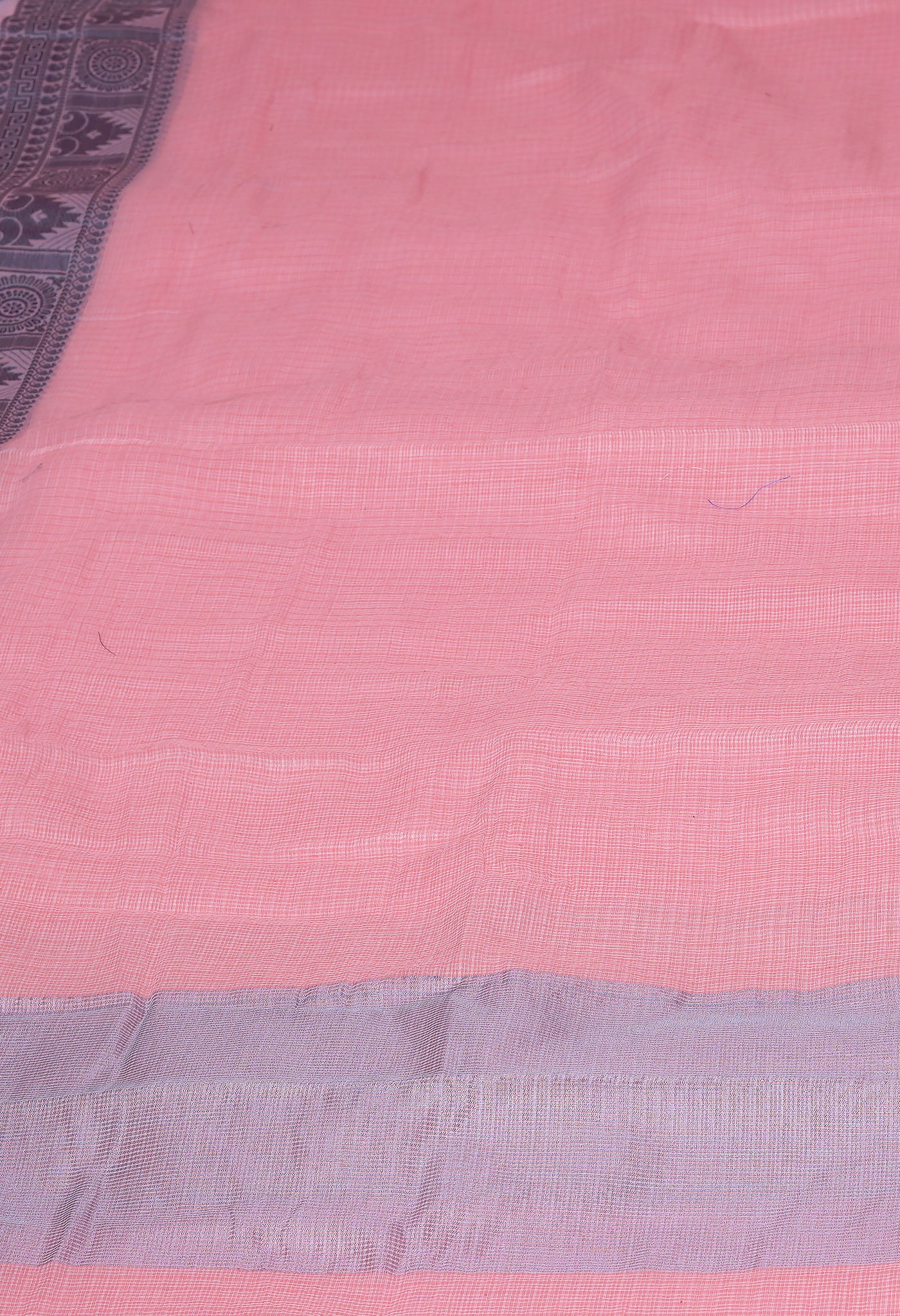 Orange Pure Plain Doria Kota Saree-UNM83028