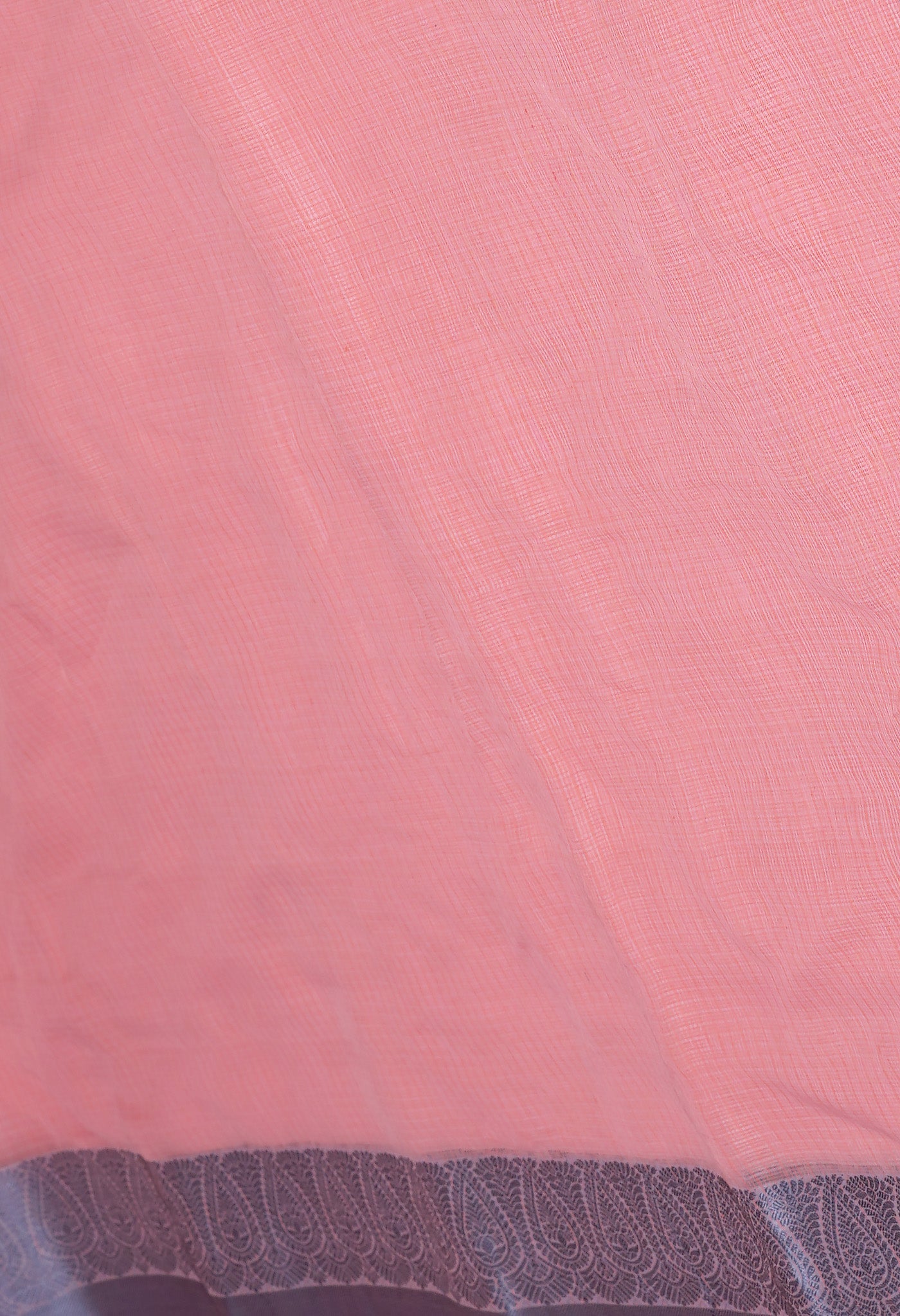 Orange Pure Plain Doria Kota Saree-UNM83030