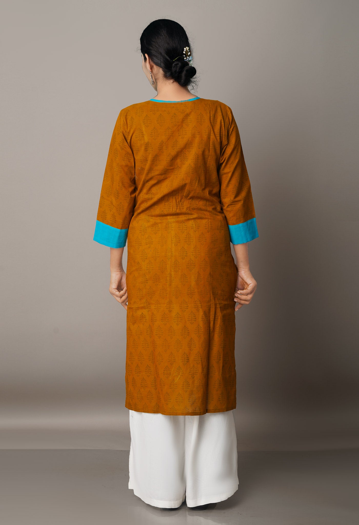 Green Pure Mangalagiri Cotton Kurta-PKK1827