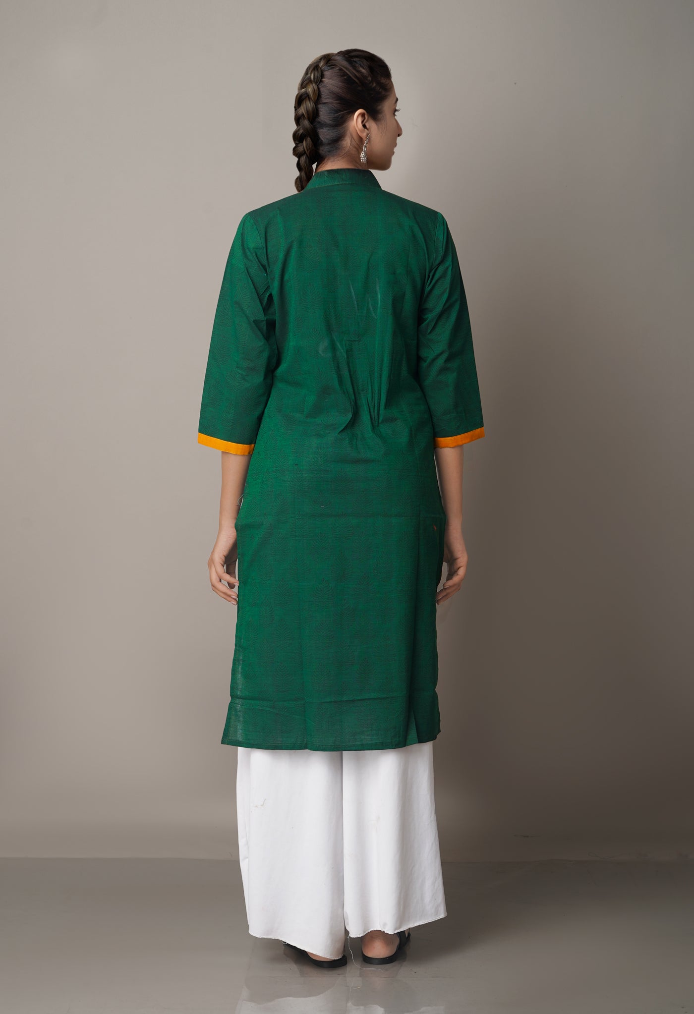 Green Pure Mangalagiri Cotton Kurta-PKK1831