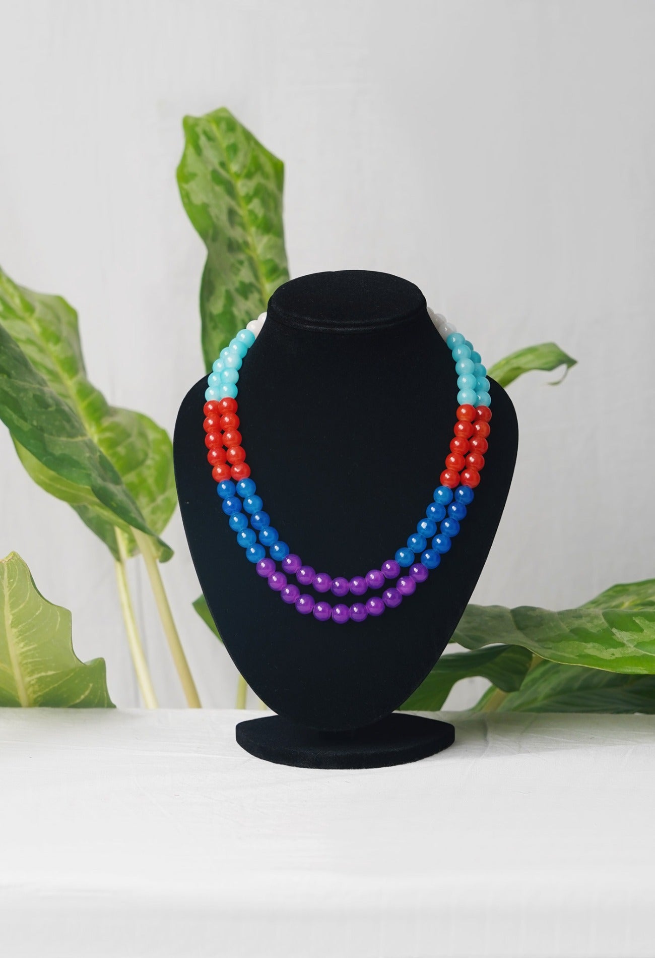 Online Shopping for Multi Amravati Ocean Beads Necklace  with jewellery from Andhra Pradesh at Unnatisilks.com India
