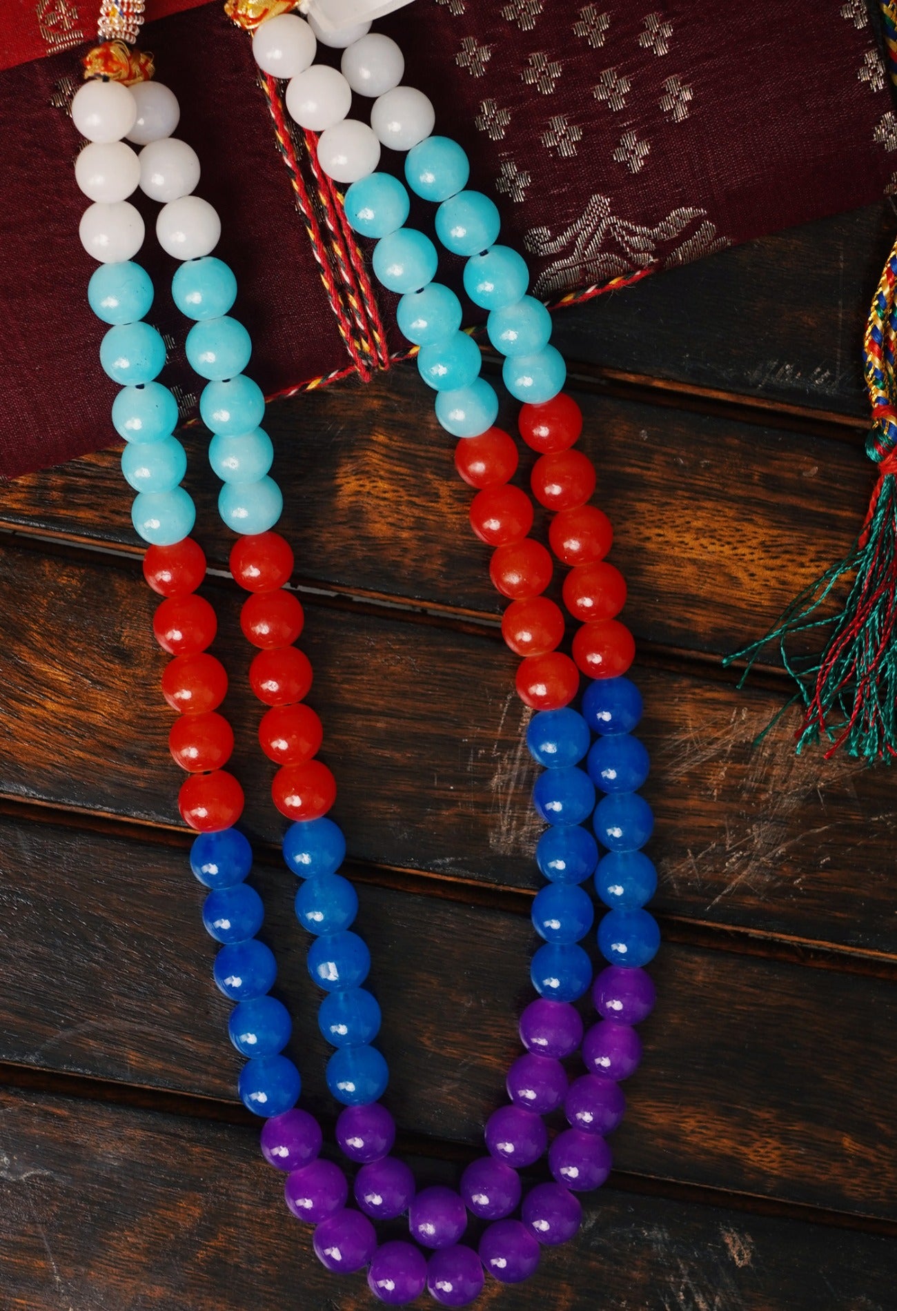 Multi Amravati Ocean Beads Necklace-UJ195
