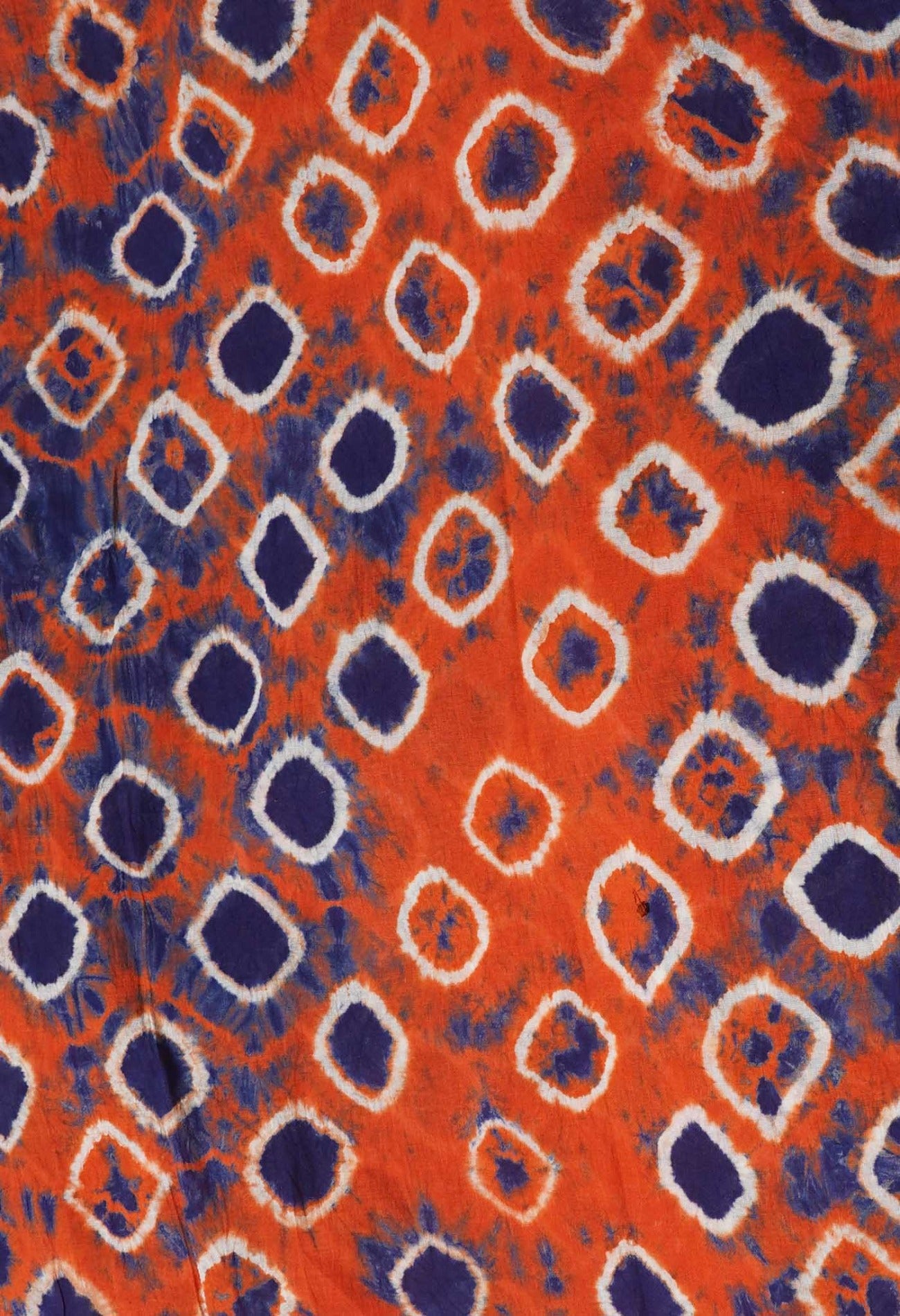 Online Shopping for Unstitched Orange-Navy Blue Pure Bandhani Cotton Salwar Kameez –PR8756 with Tie and Dye Bandhani. from Rajastan at Unnatisilks.com India