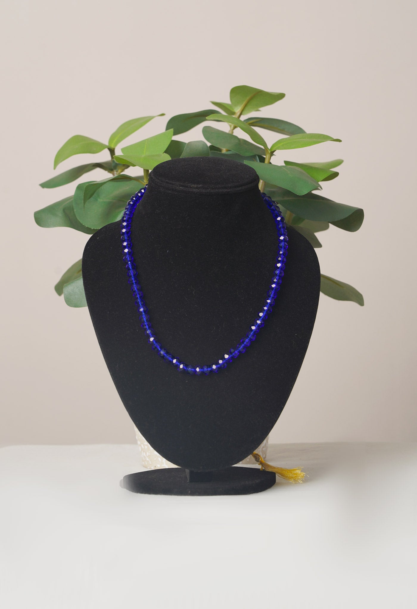 Blue Amravati Crystal Necklace- UJ459