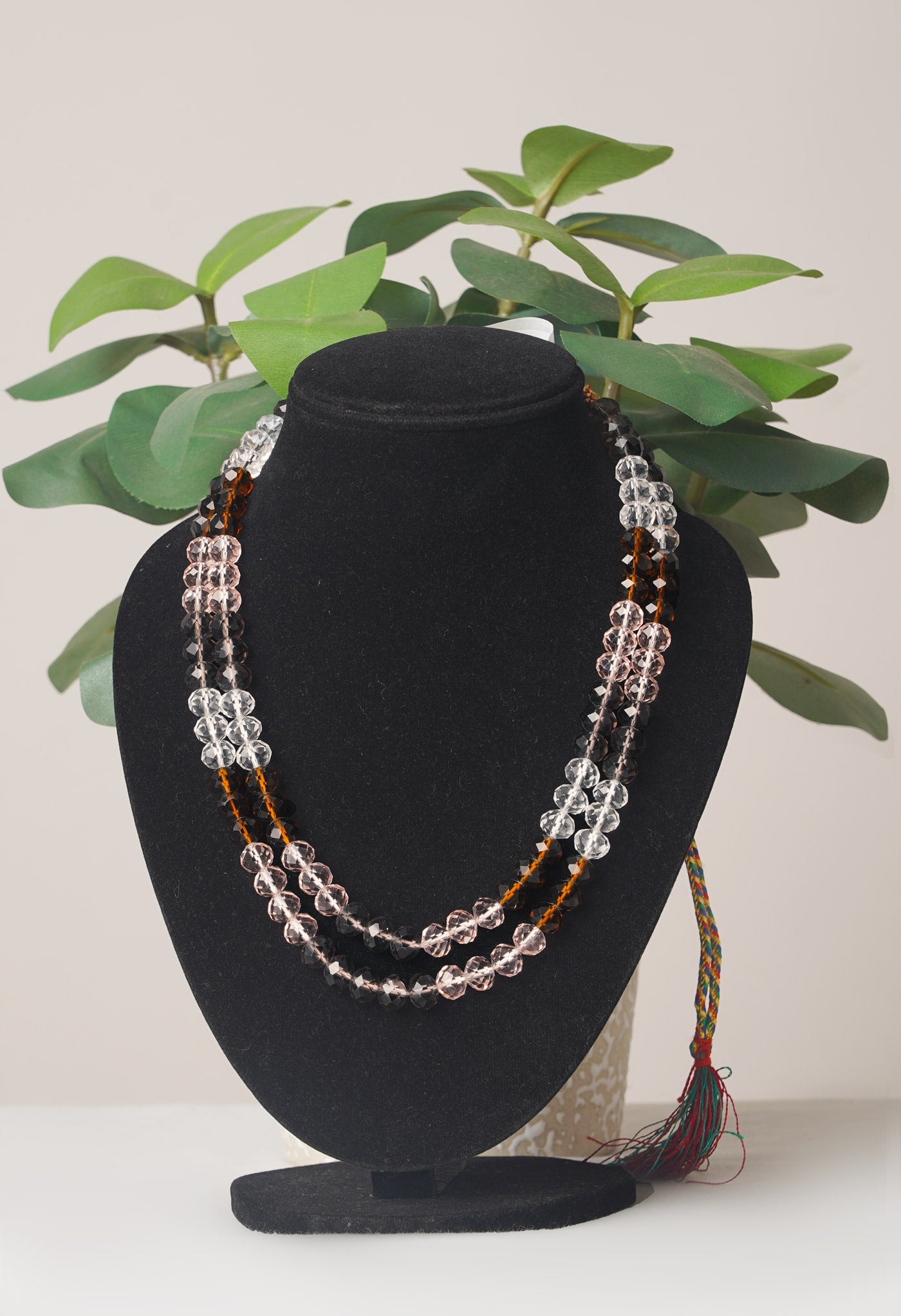 Multi Amravati Crystal Necklace- UJ465